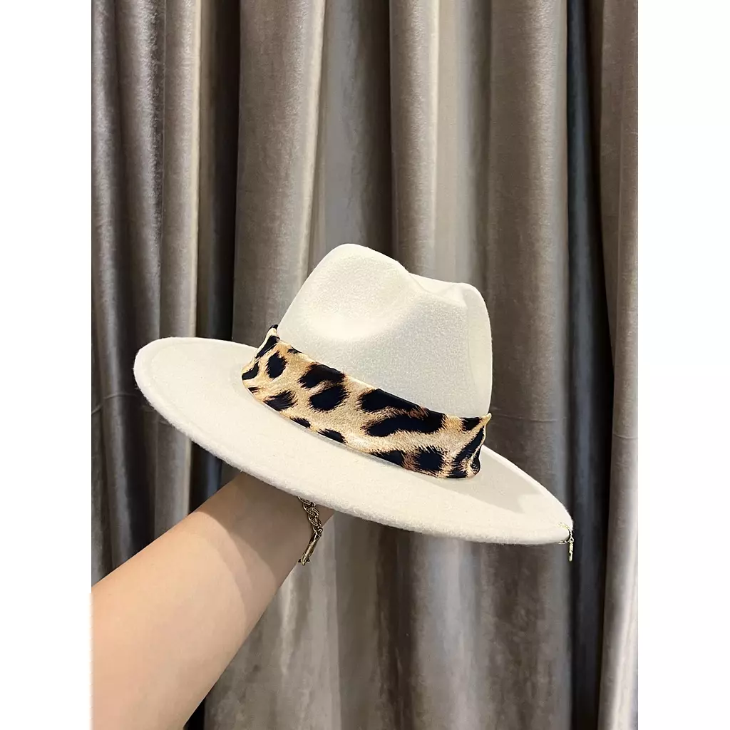 Leopard Fedora Hat