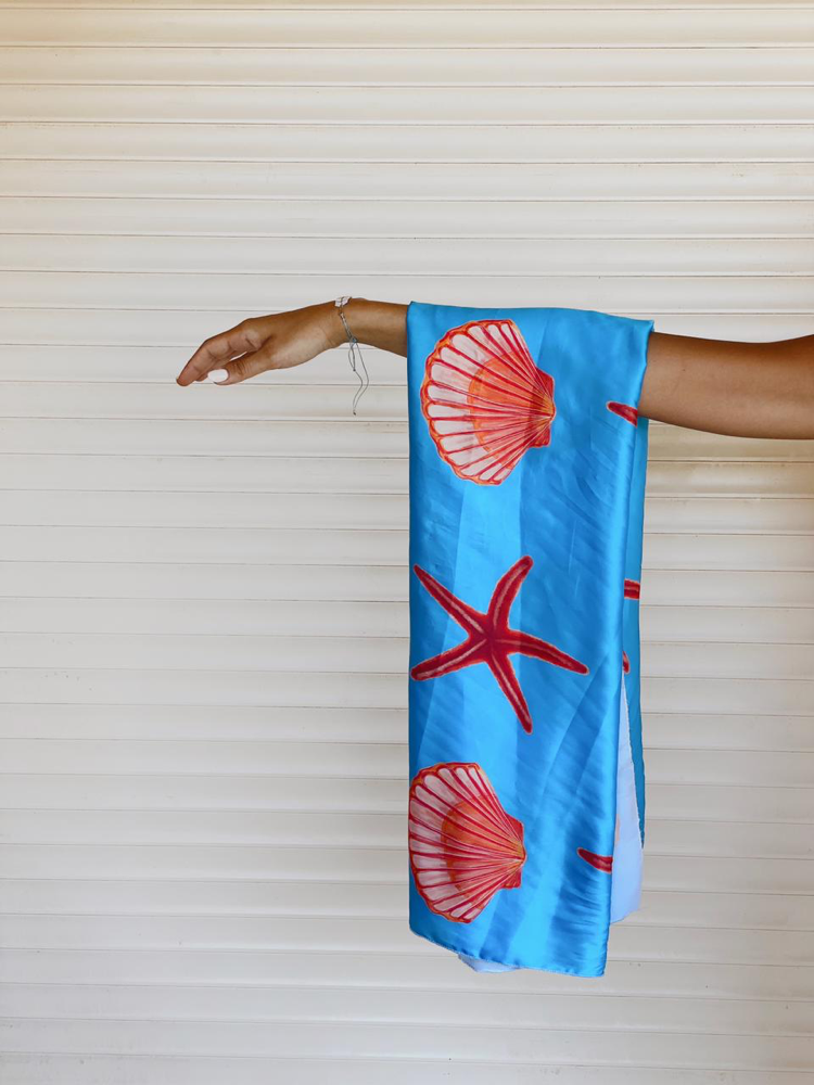 Fiji Water Silk Scarf 8