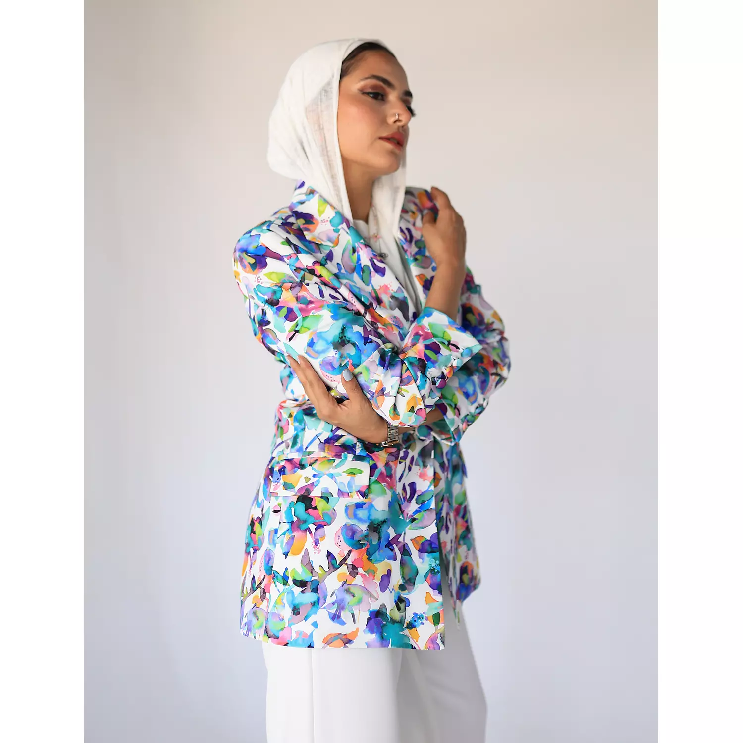 Floral Printed Blazer 3