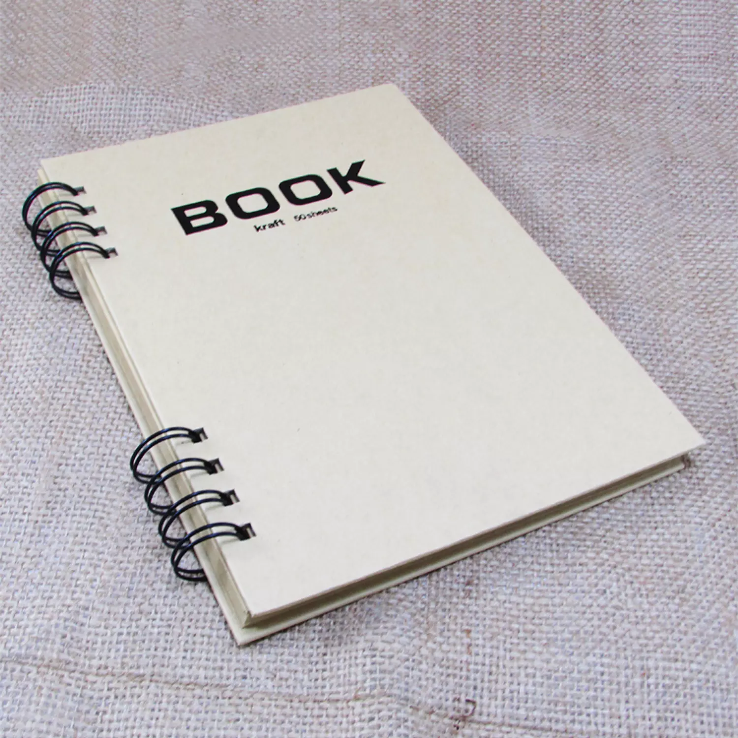 Wired notebook with craft paper A4 hover image