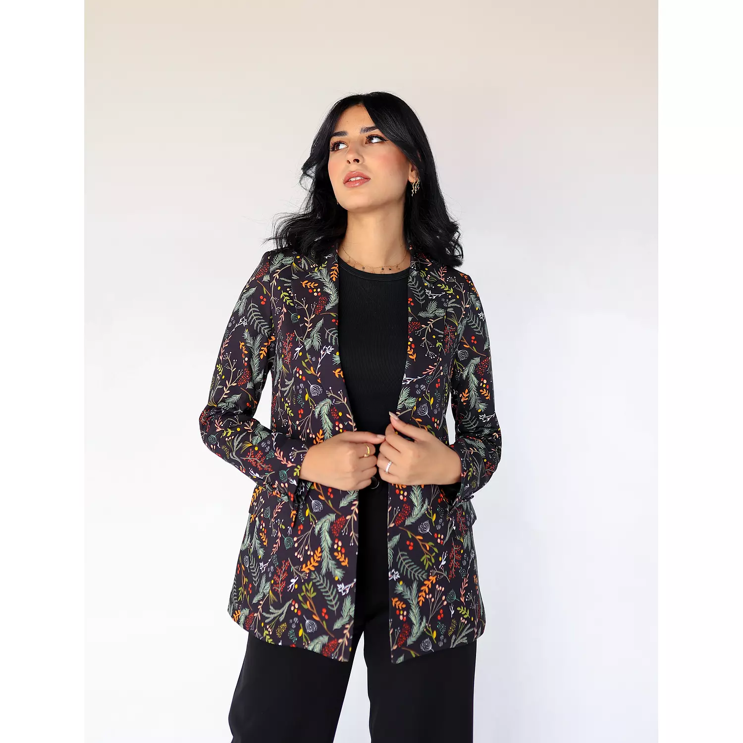 Abstract Printed Blazer 5