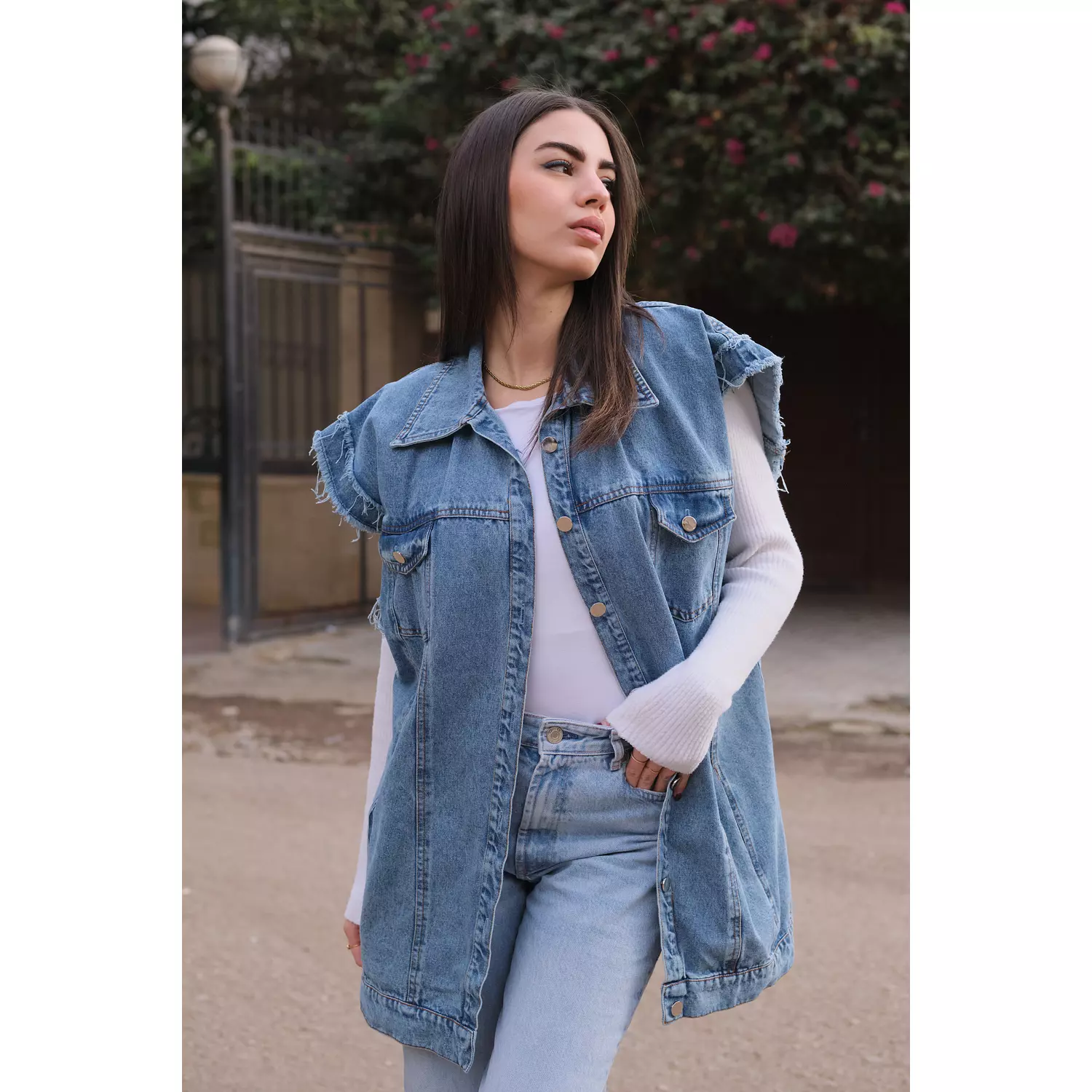 Bold Denim Vest 1