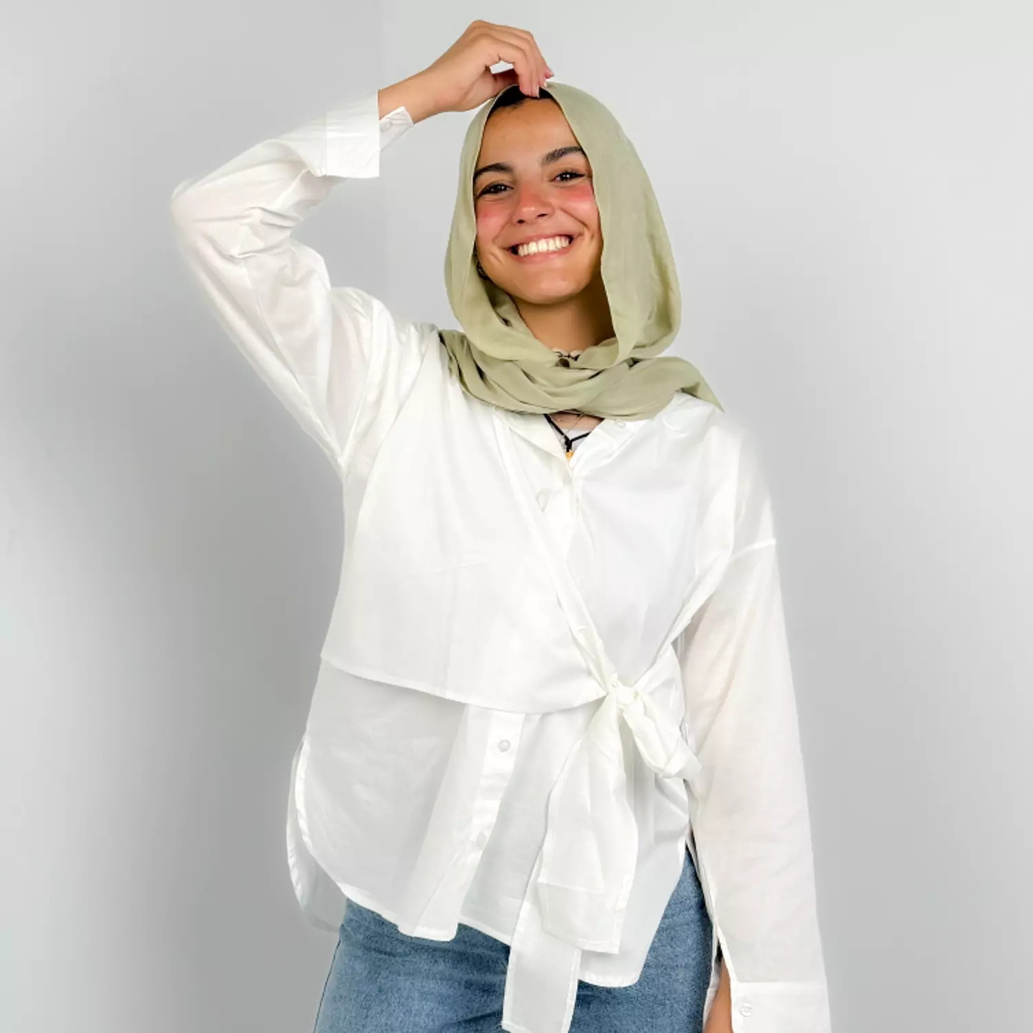 Wrapped shirt - White hover image