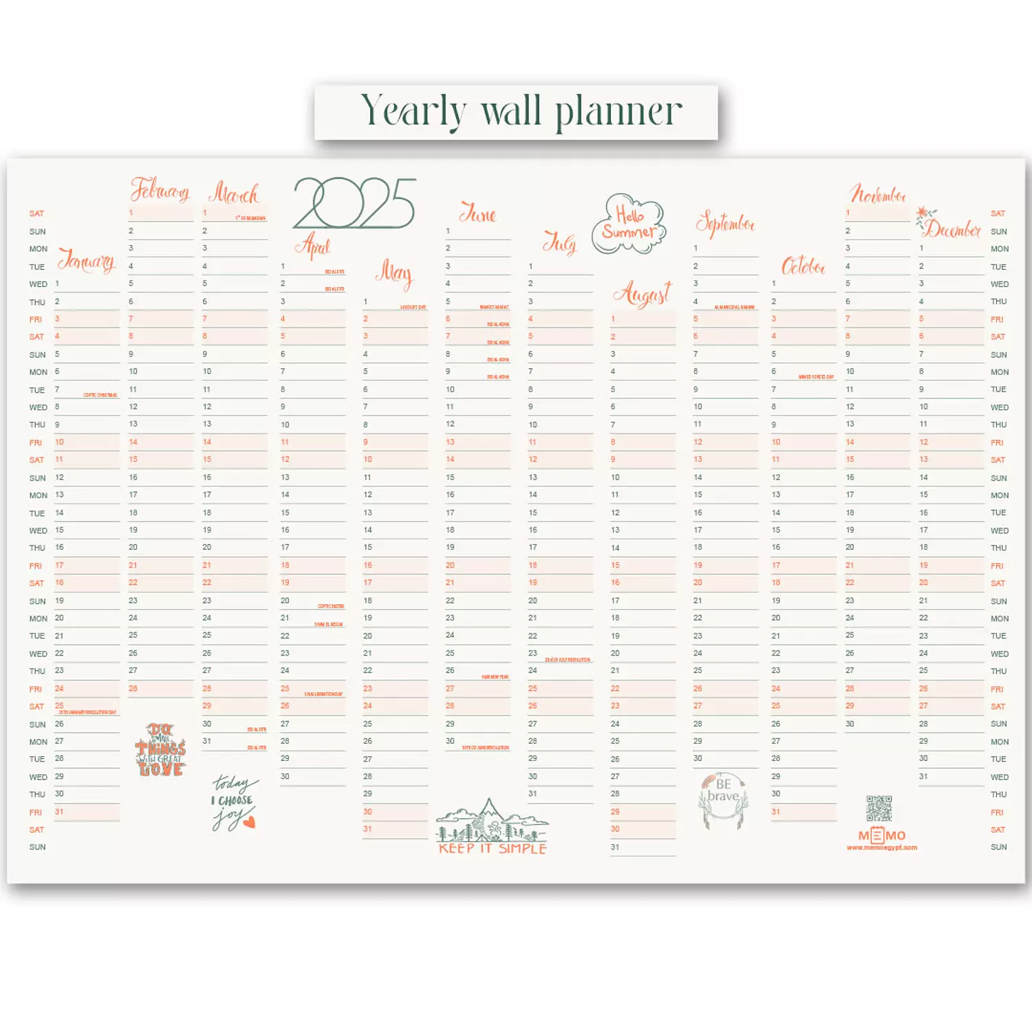 Yearly planner  2025  hover image