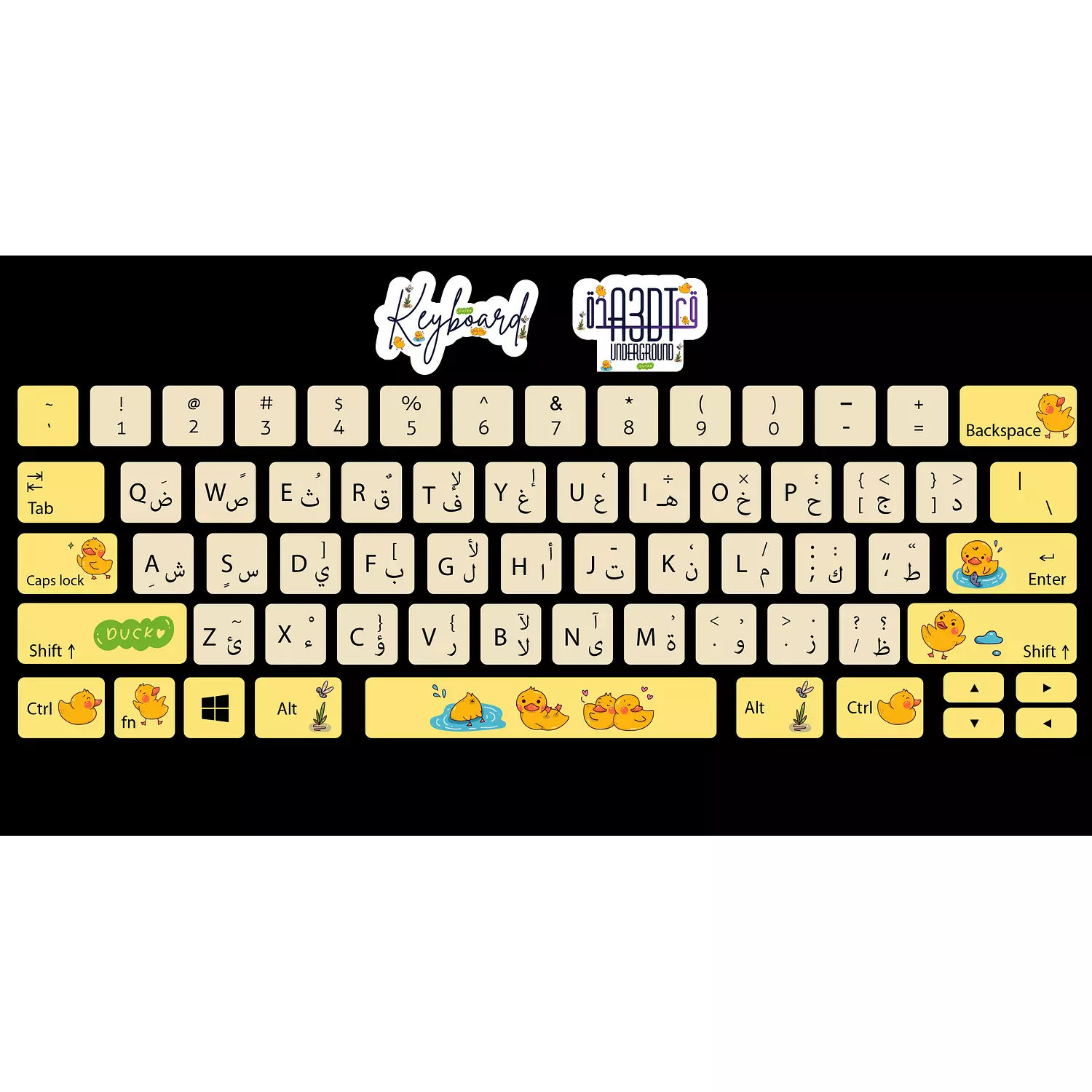Ducks keyboard sticker  1