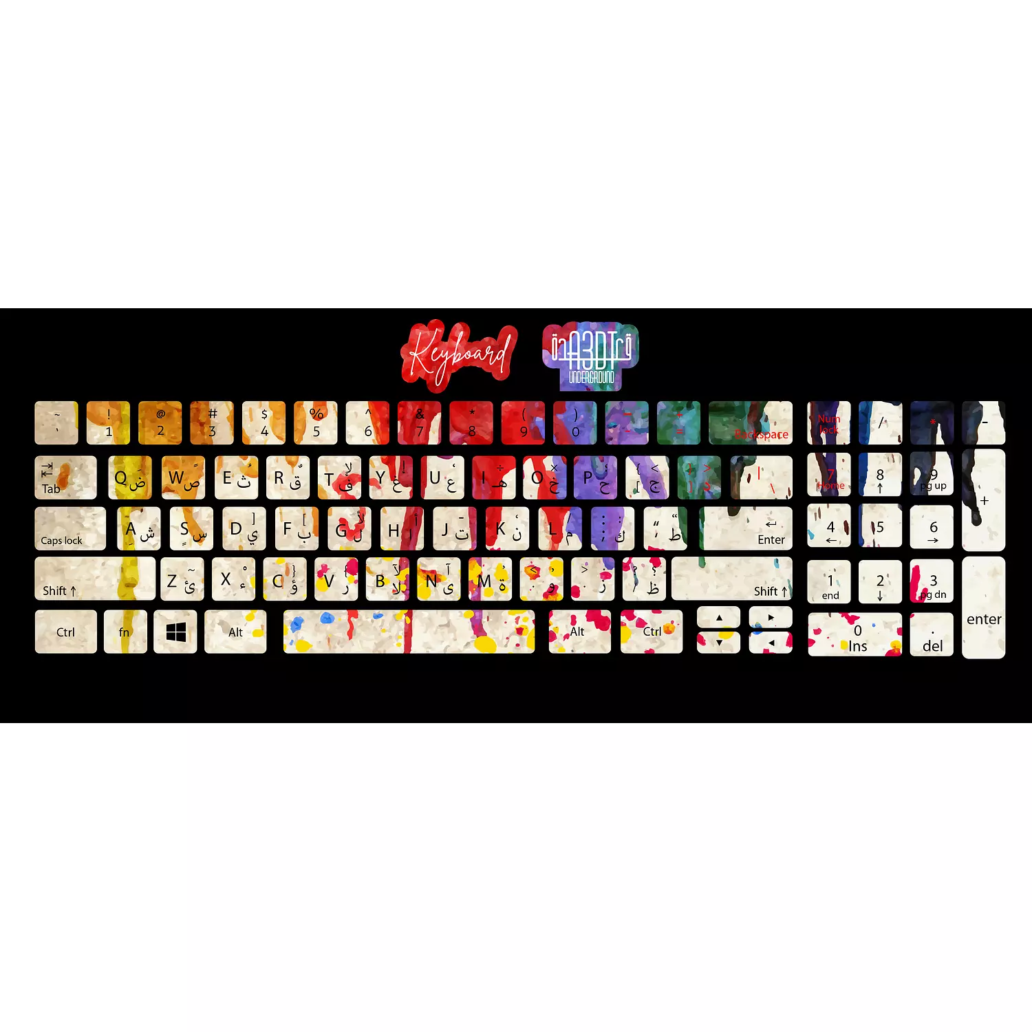  Color Dyeing 1 keyboard sticker   hover image