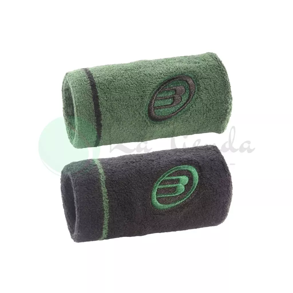 WRISTBAND BULLPADEL BLACK/GREEN (Pack of 2)