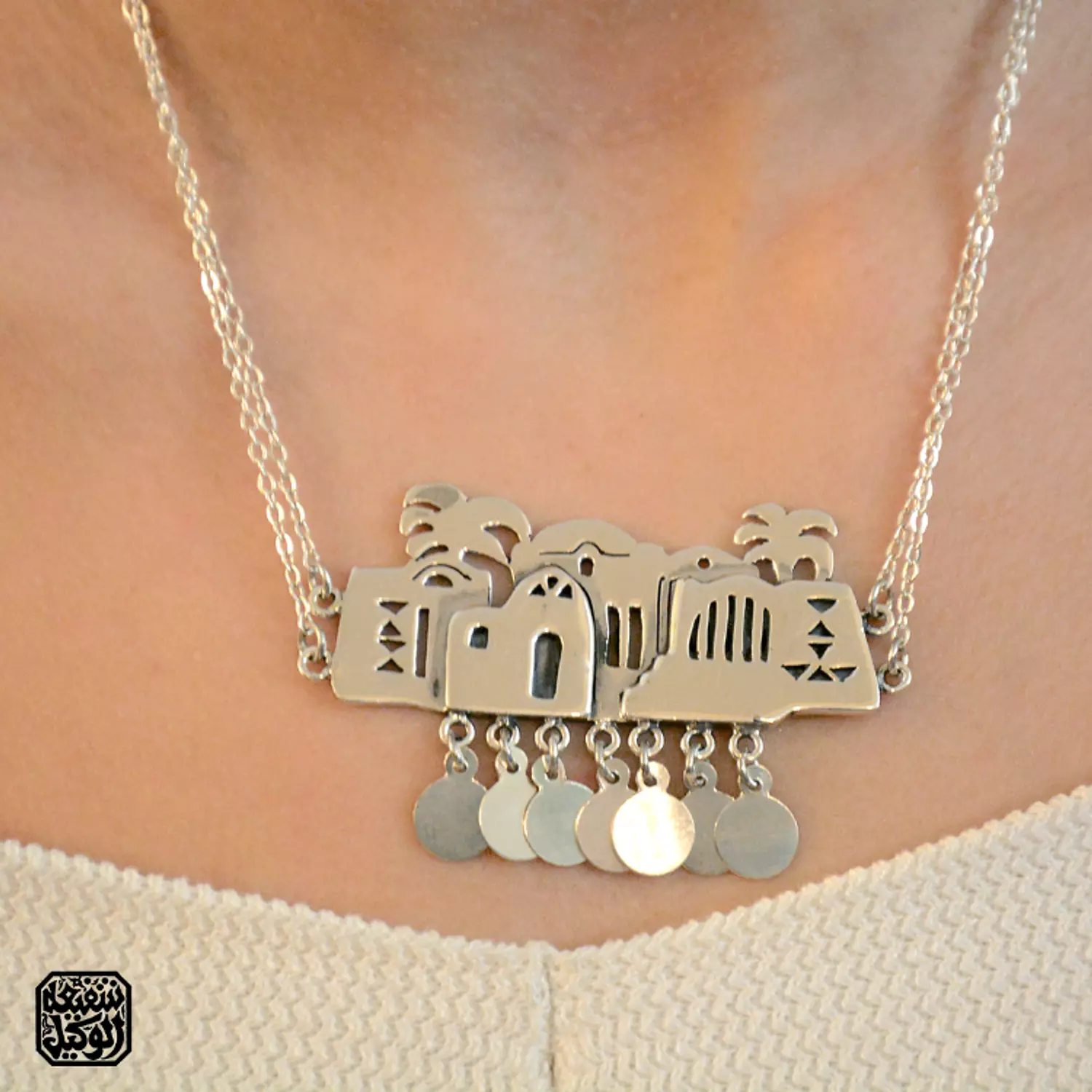 Nubian house small necklace hover image