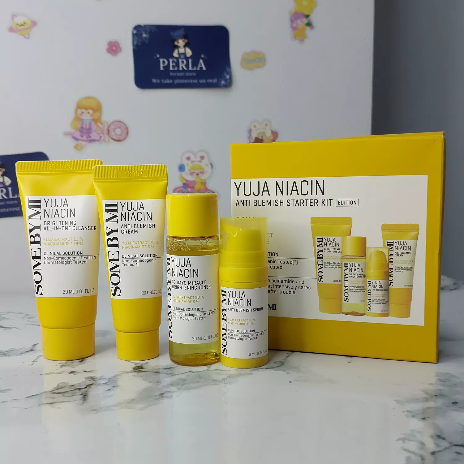 SOME BY MI  YUJA NIACIN ANTI BLEMISH STARTER KIT  1