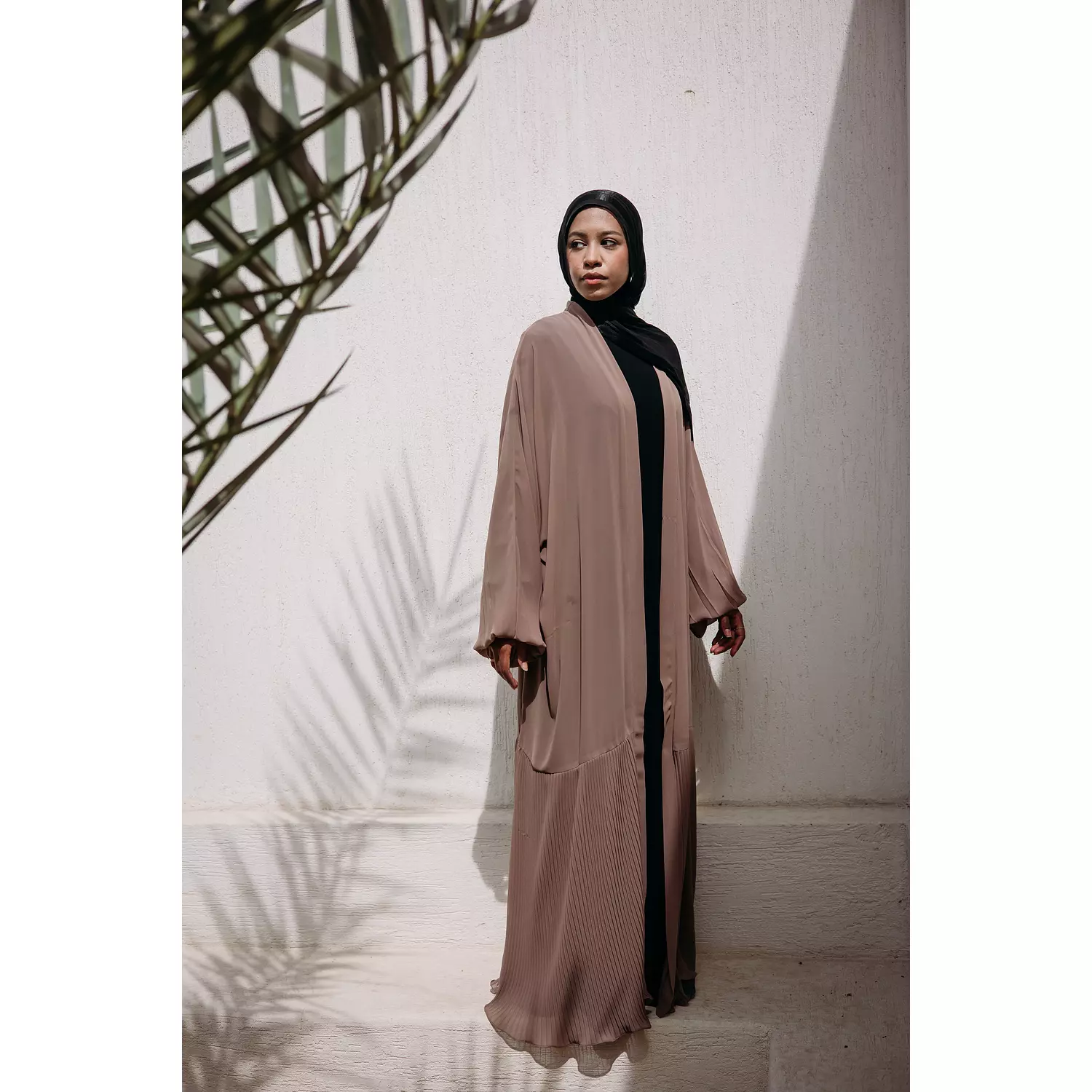 Pleated Hemline Kaftan 1