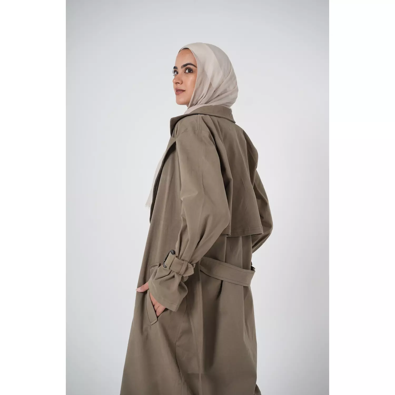 Greige Trench coat  hover image