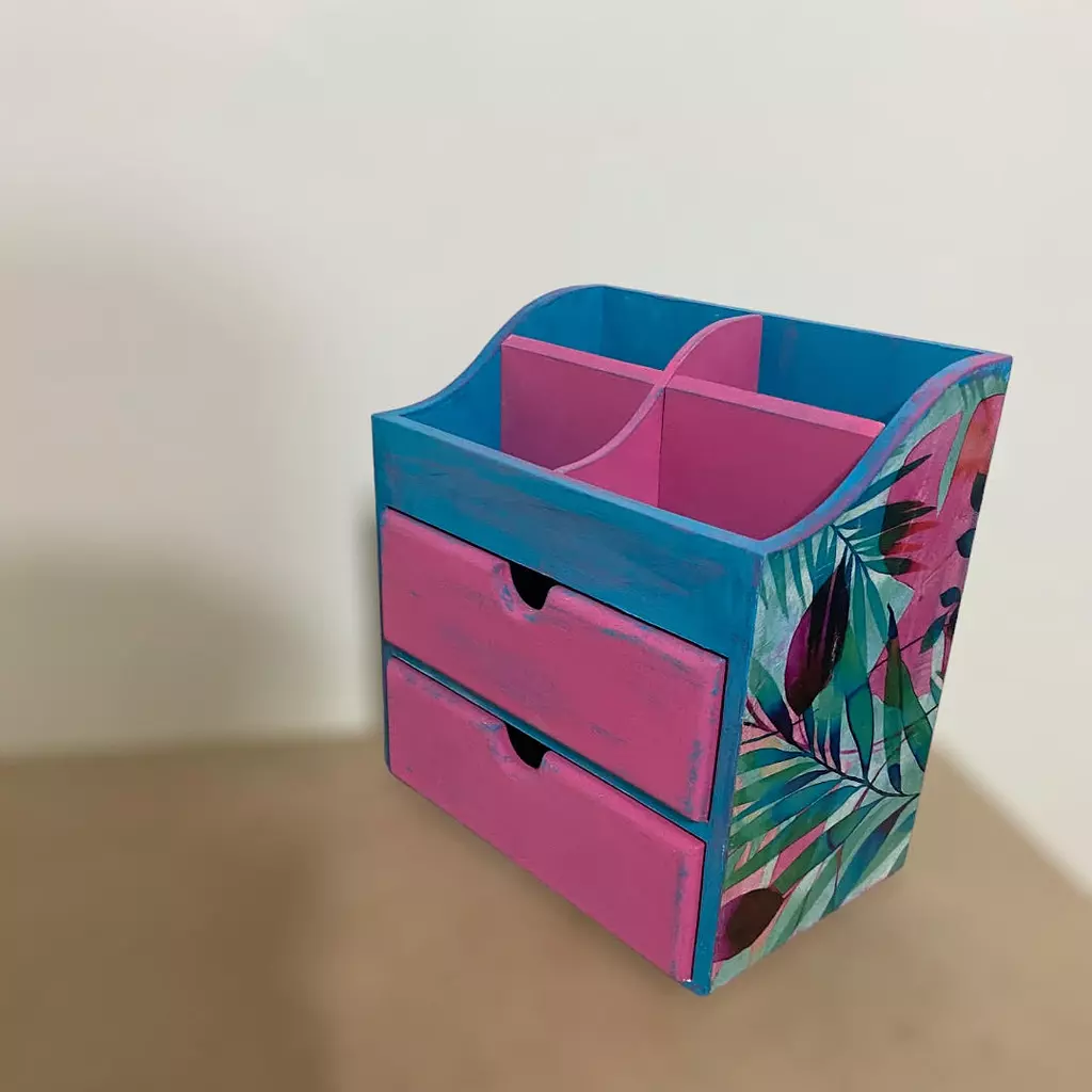 tropical two drawers organizer 