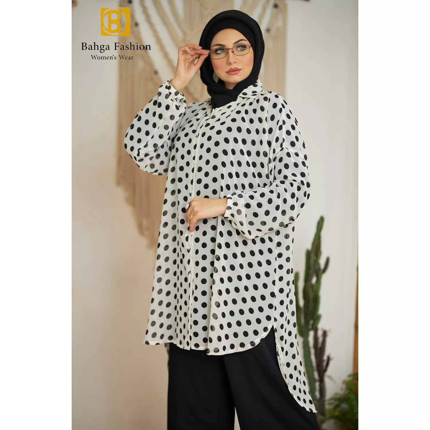 Chiffion dotted tunic.. code 8092 1