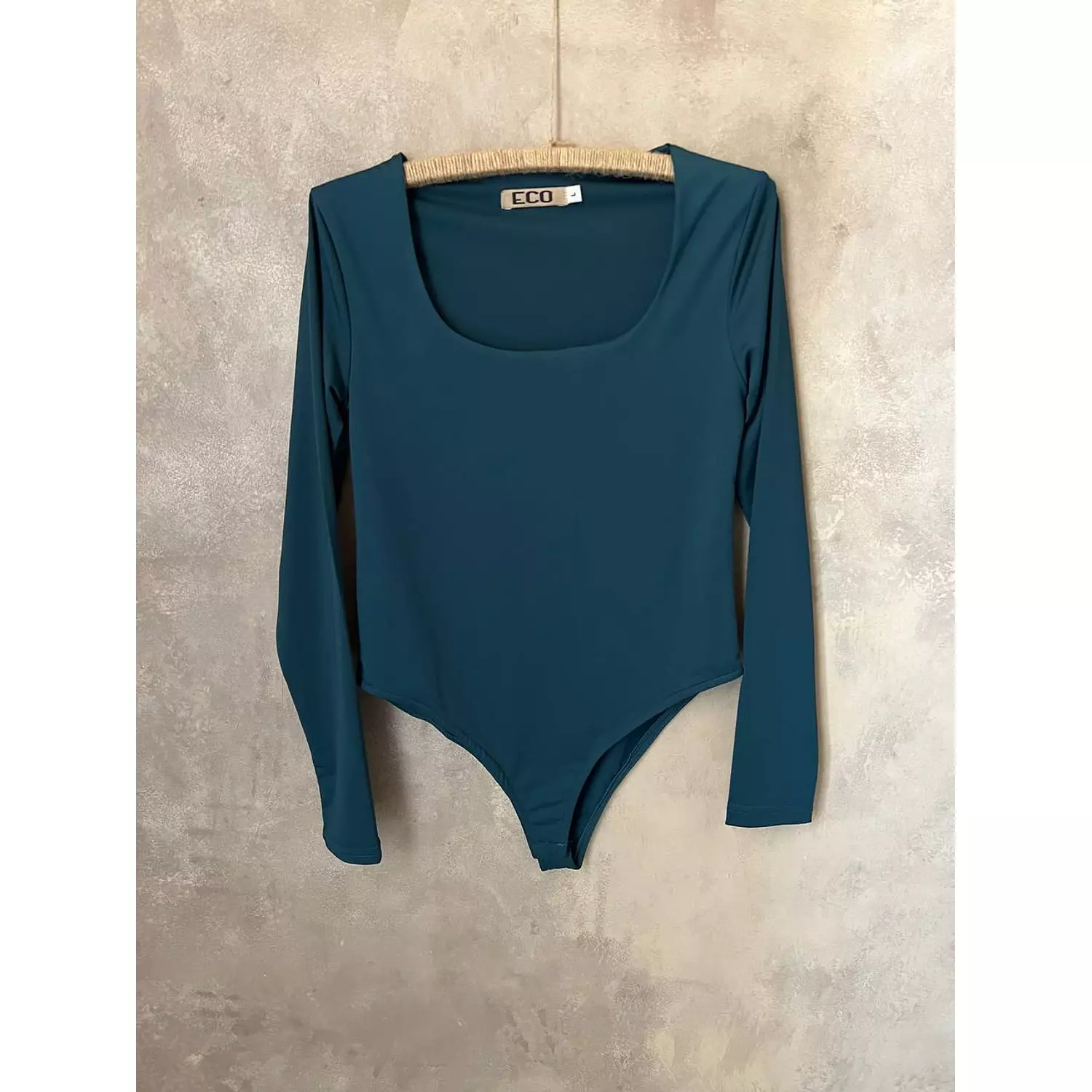 Square Neck Long Sleeves Bodysuit 3