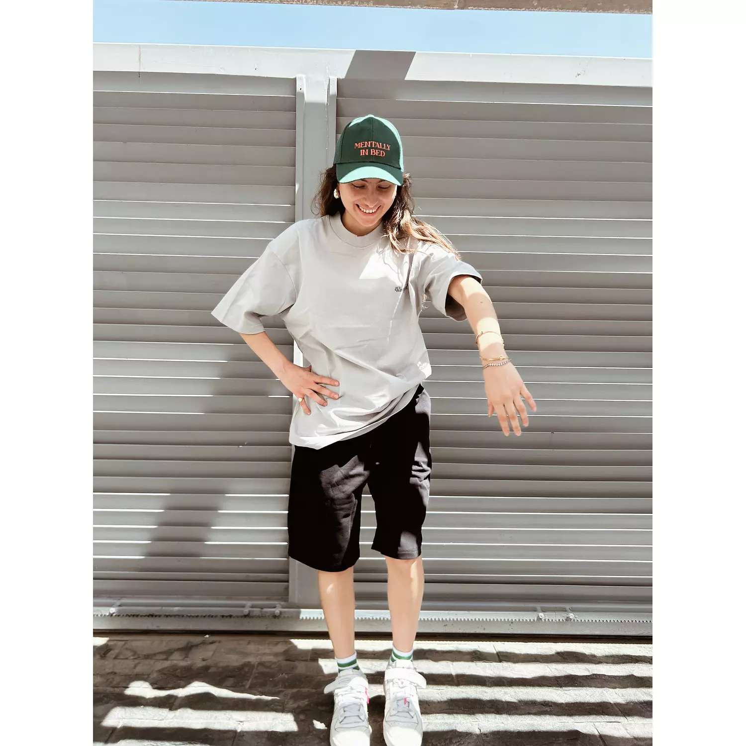 Silver Grey oversized tshirt hover image