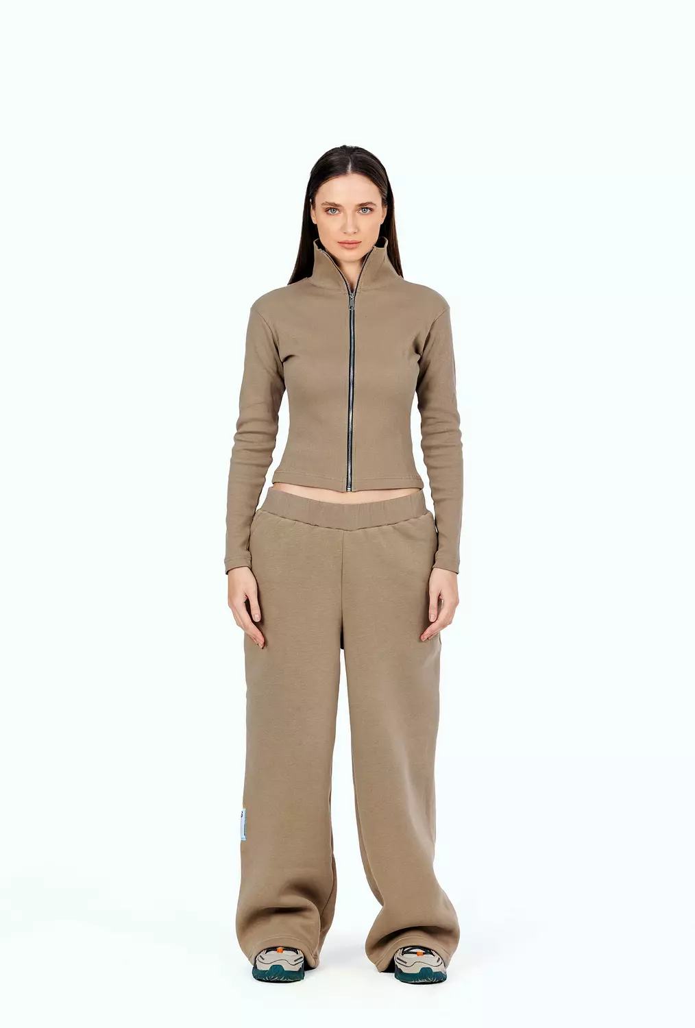 Brown Zipper Jacket   hover image