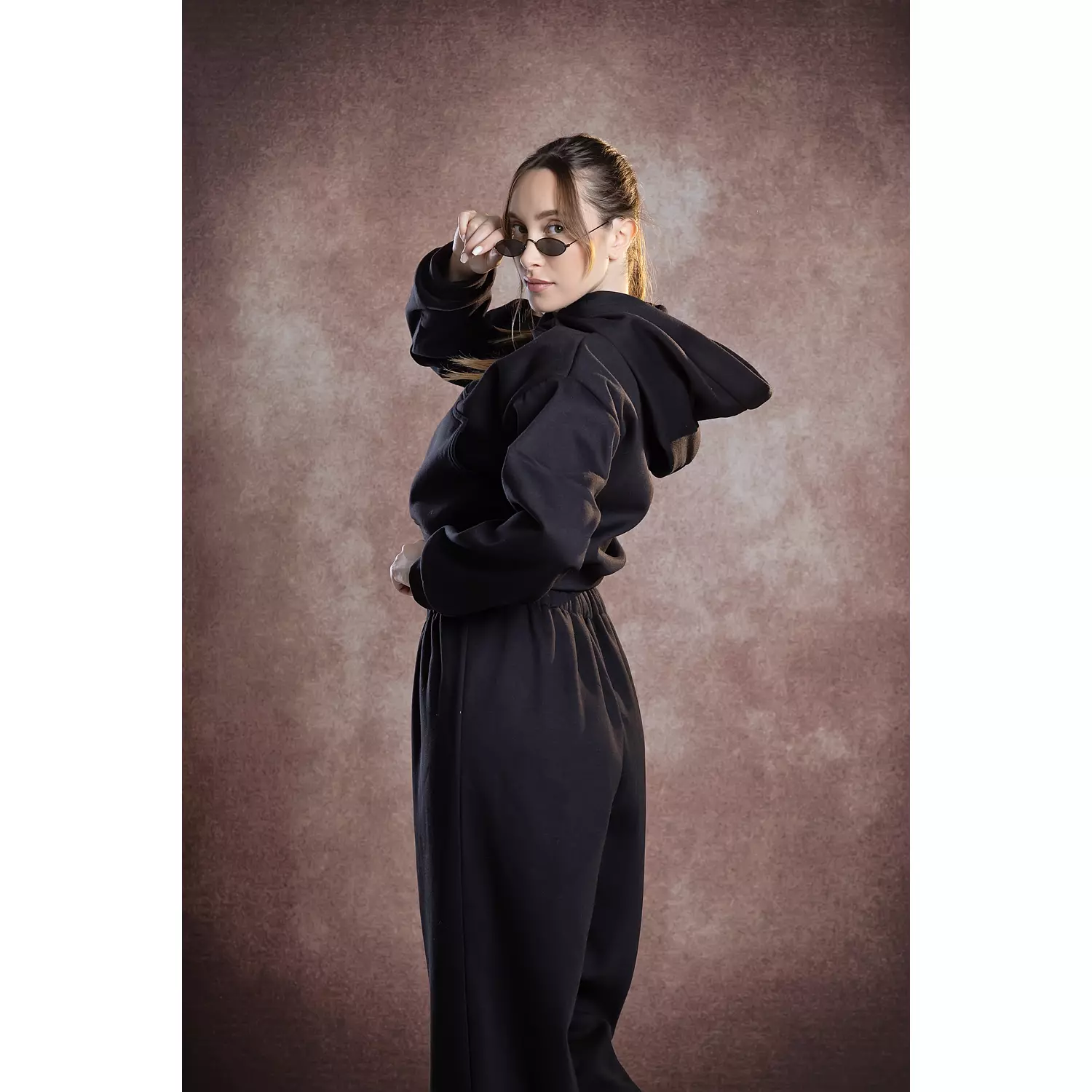 Cosmic Noir  Wide-Leg Pants hover image