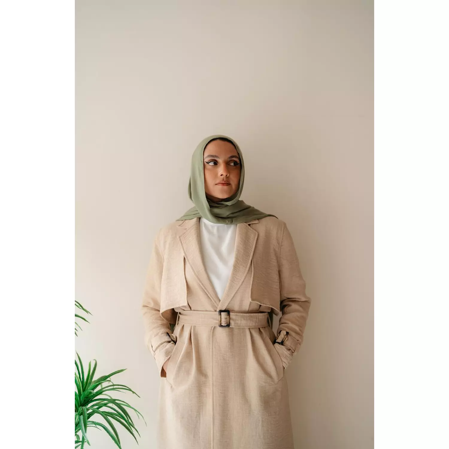 Linen Trench Coat 12