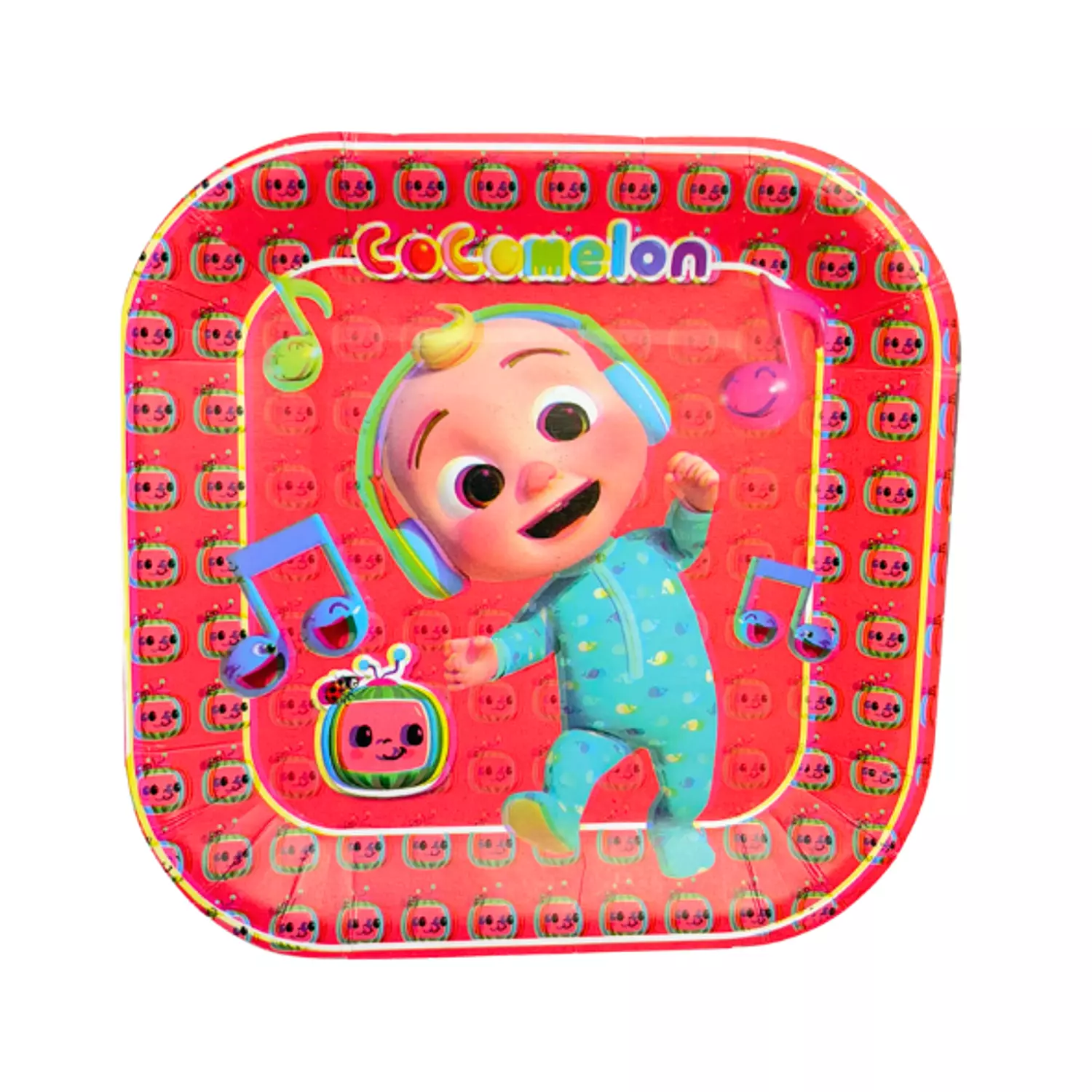 Red Cocomelon Paper Plates  hover image