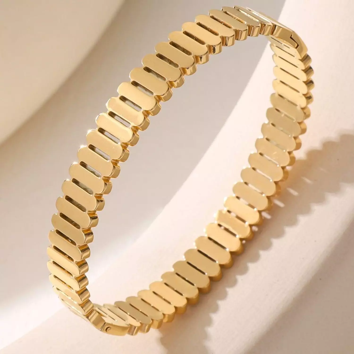 Golden mirror bracelet 0