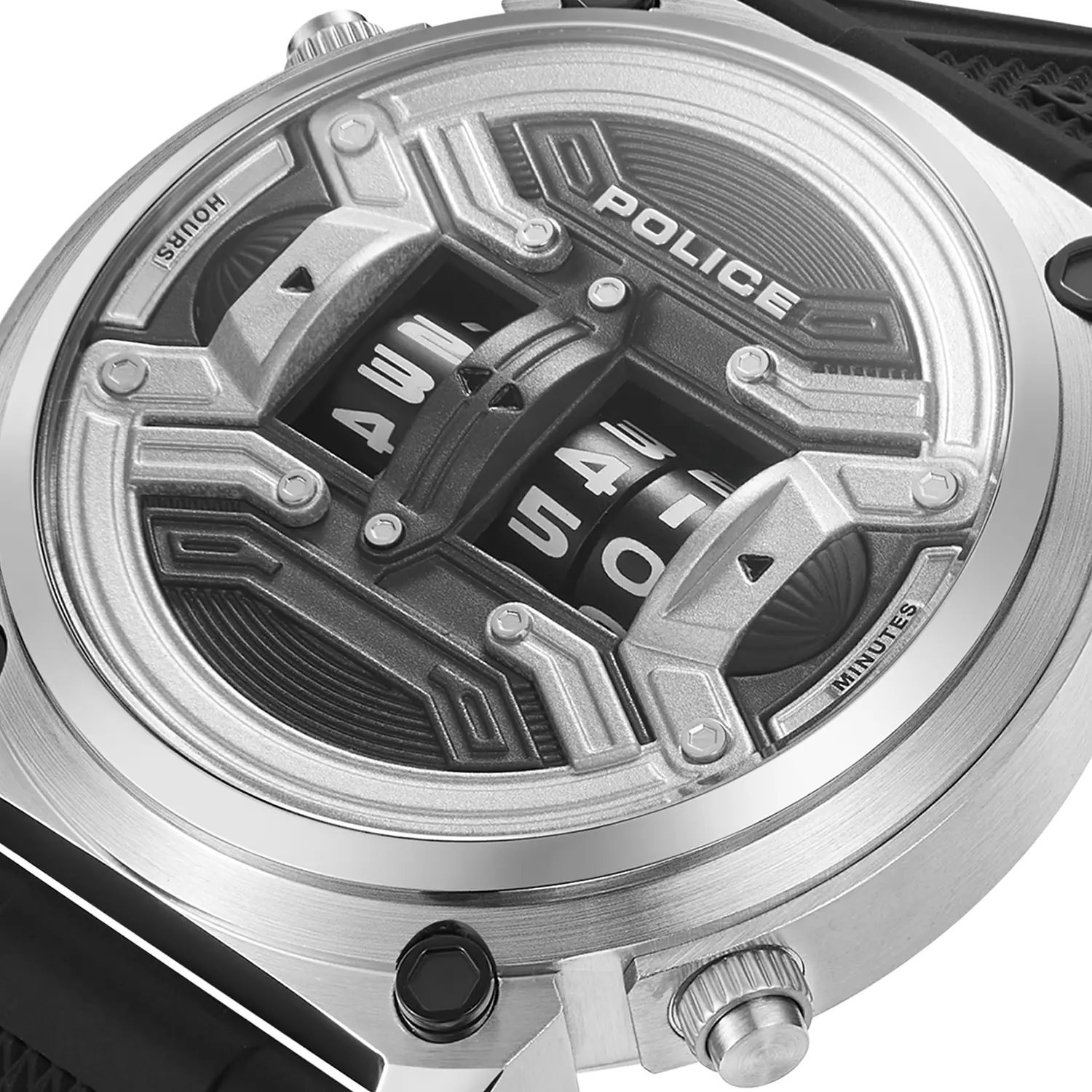 Police Men Analogue Quartz Watch with Silicone Strap PEWJP2228503 3