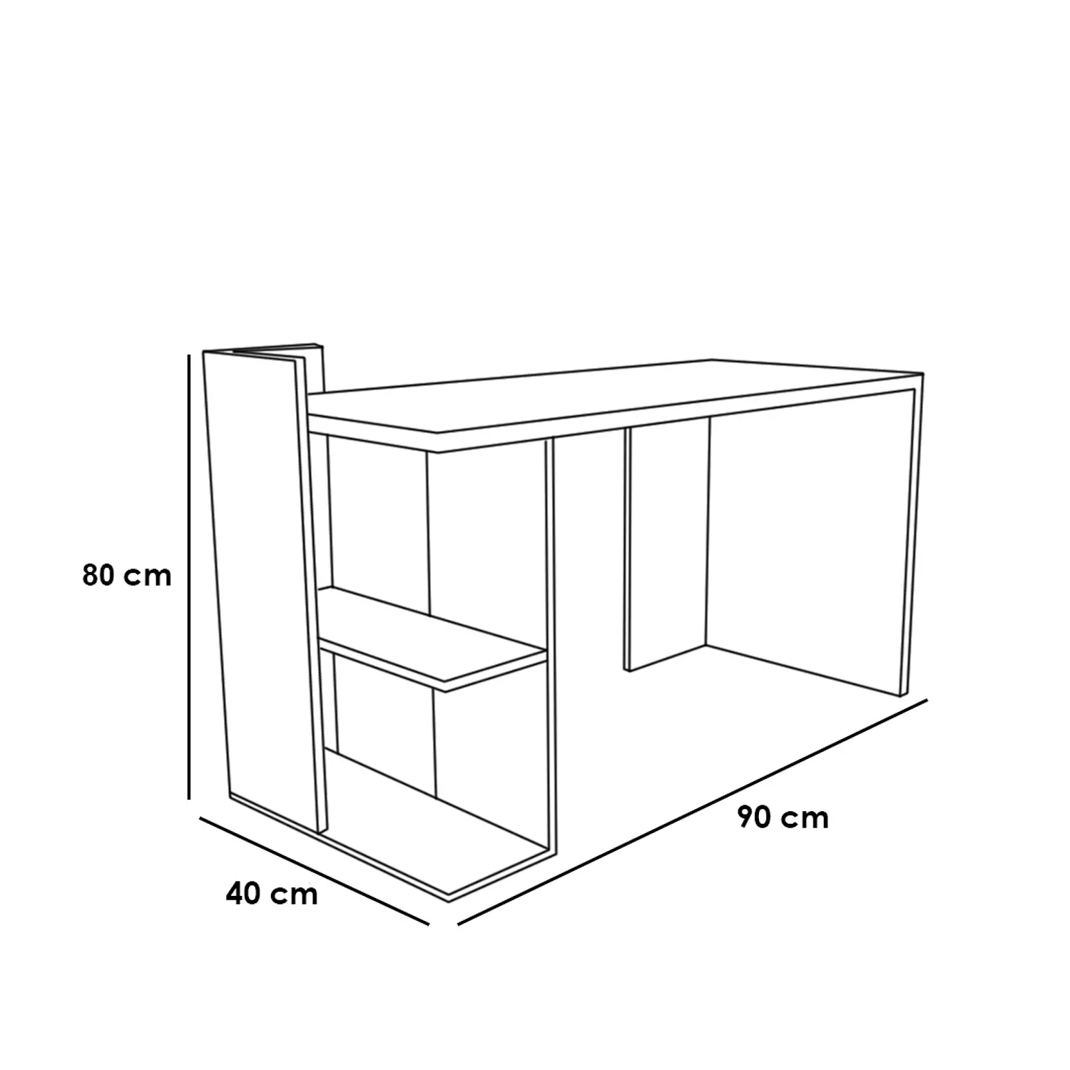 Desk 90x40x80 cm - artco.desk73 7