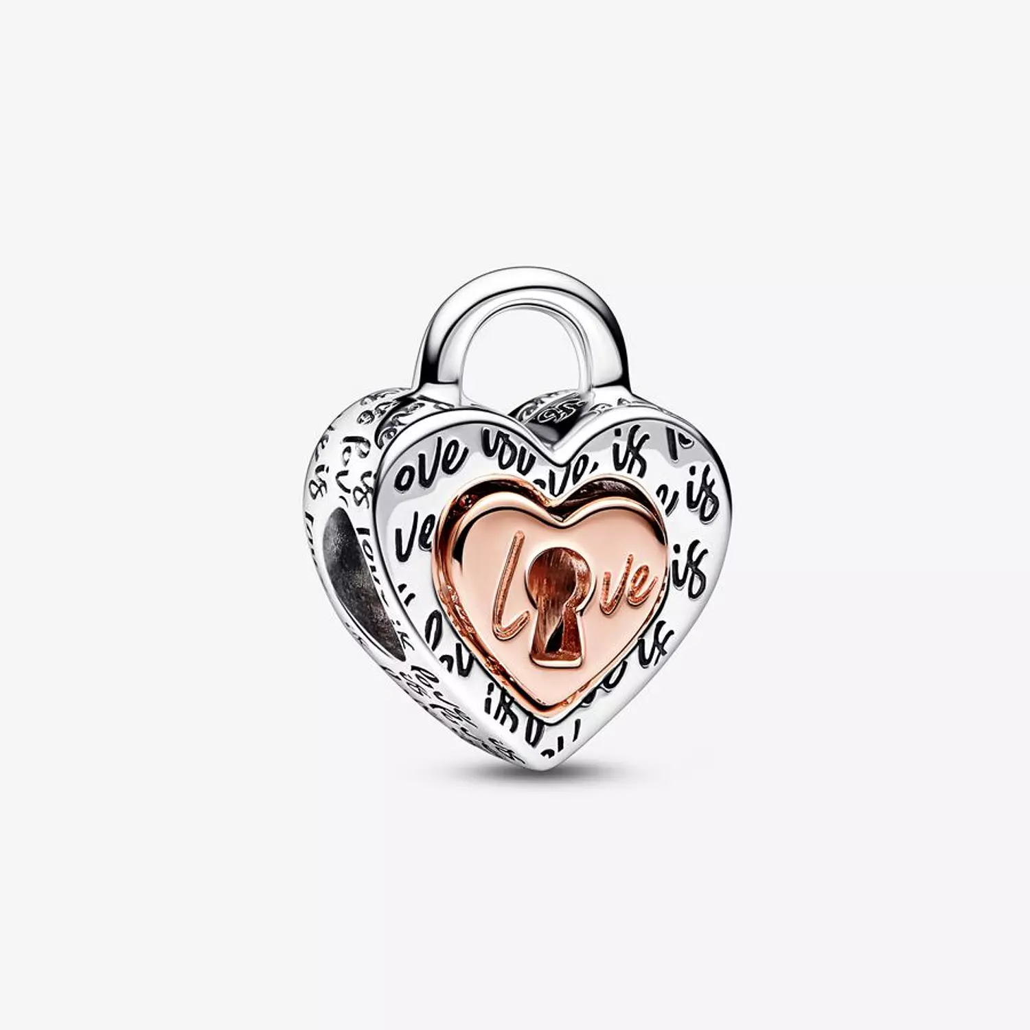 Sterling silver and 14k rose gold-plated unique metal blend-Charm-2023 A hover image