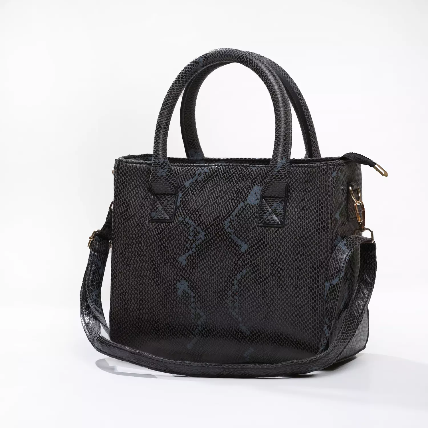 Animal print leather cross bag. hover image