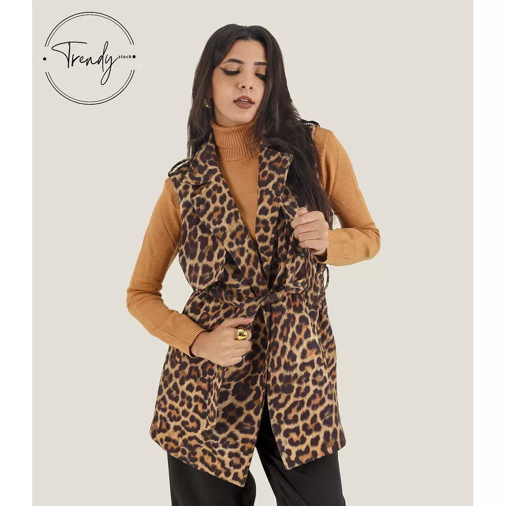 Leopard Print  Vest