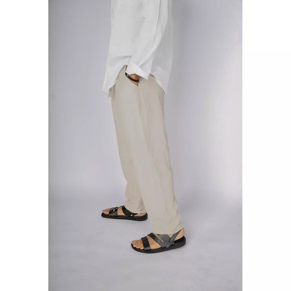 Beige Linen Pants 