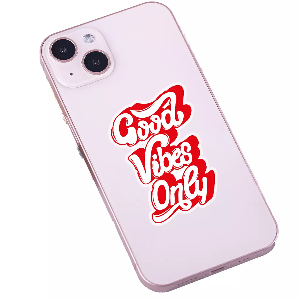 Memo transparent stickers “Good Vibes Only "