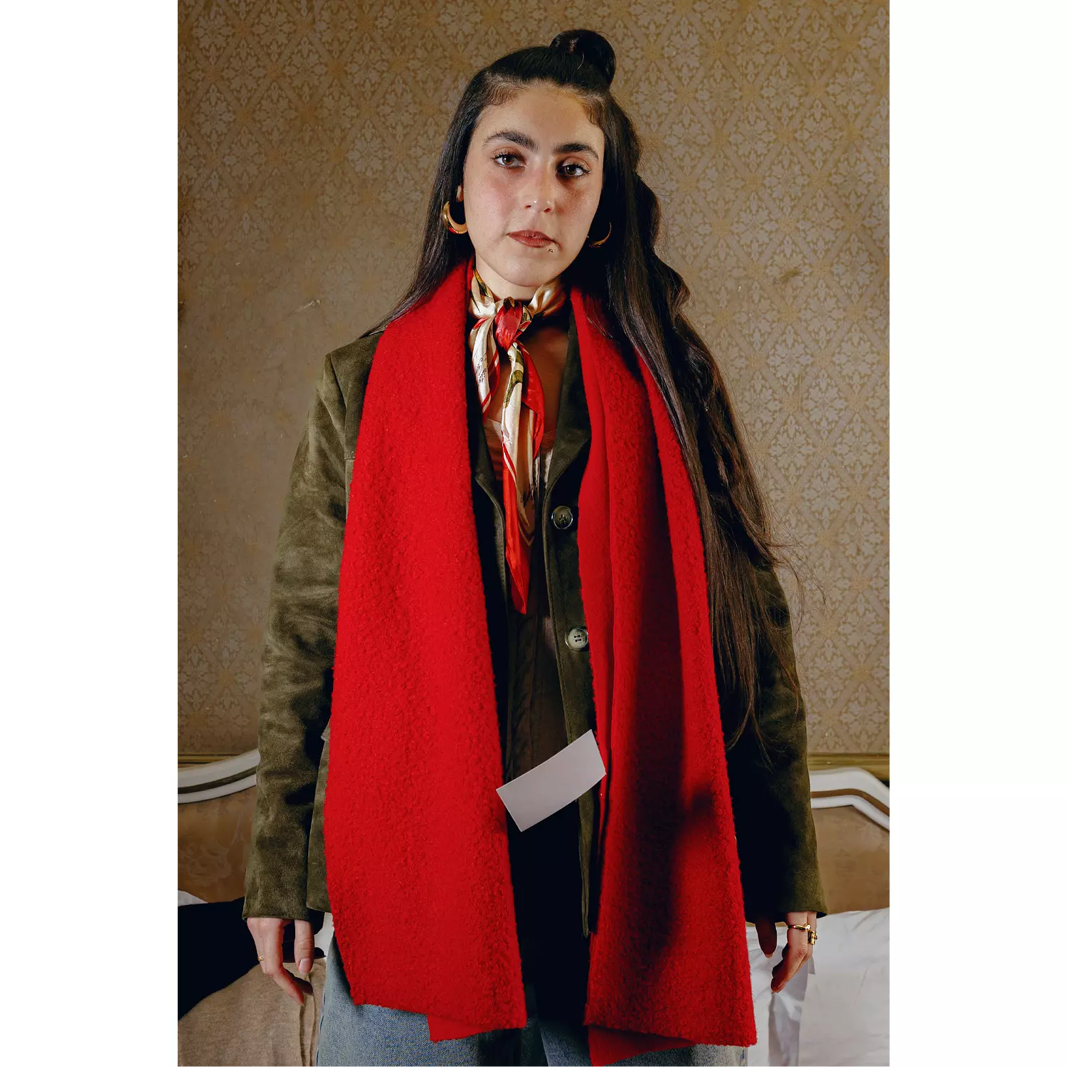 The Scarf – Cherry Red (Women) 1