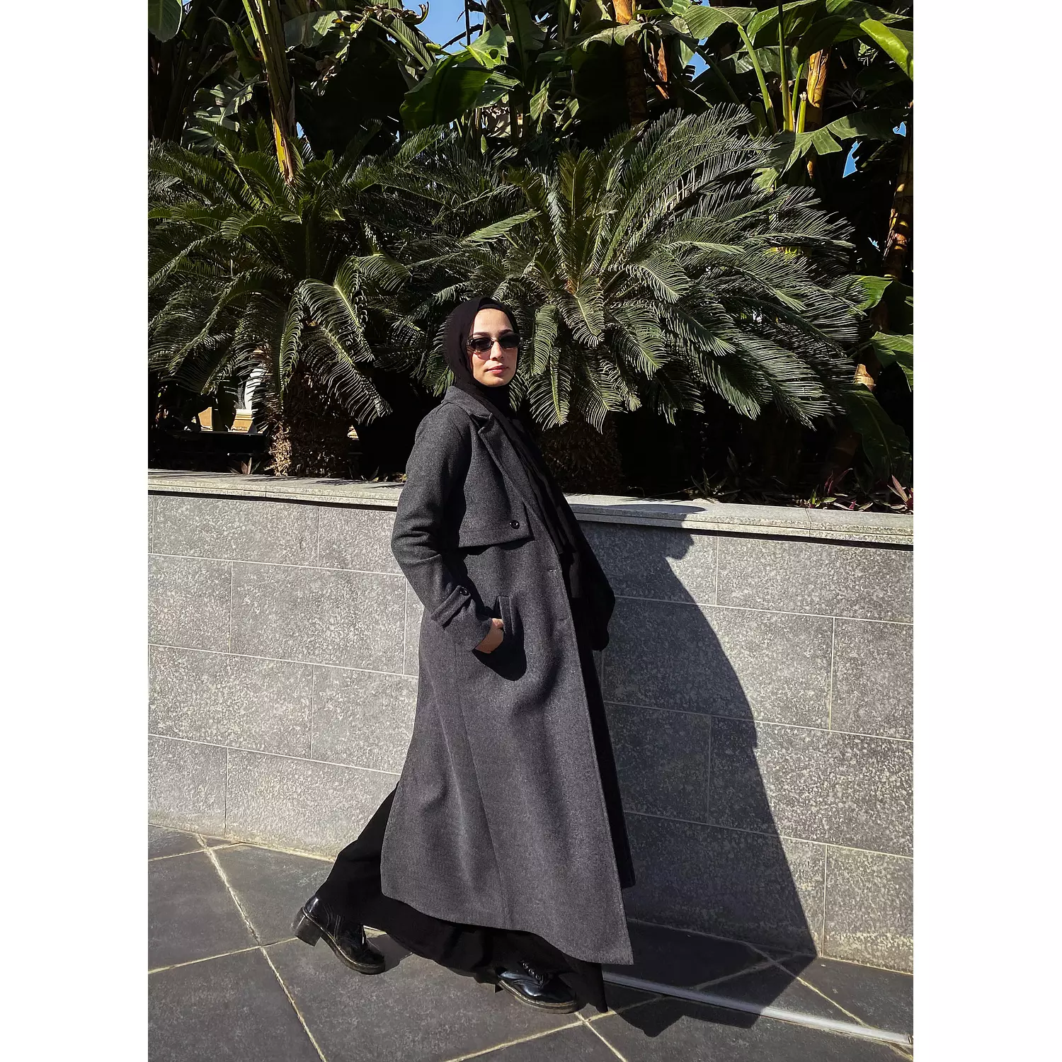 Essential Wool Coat in Grey 2