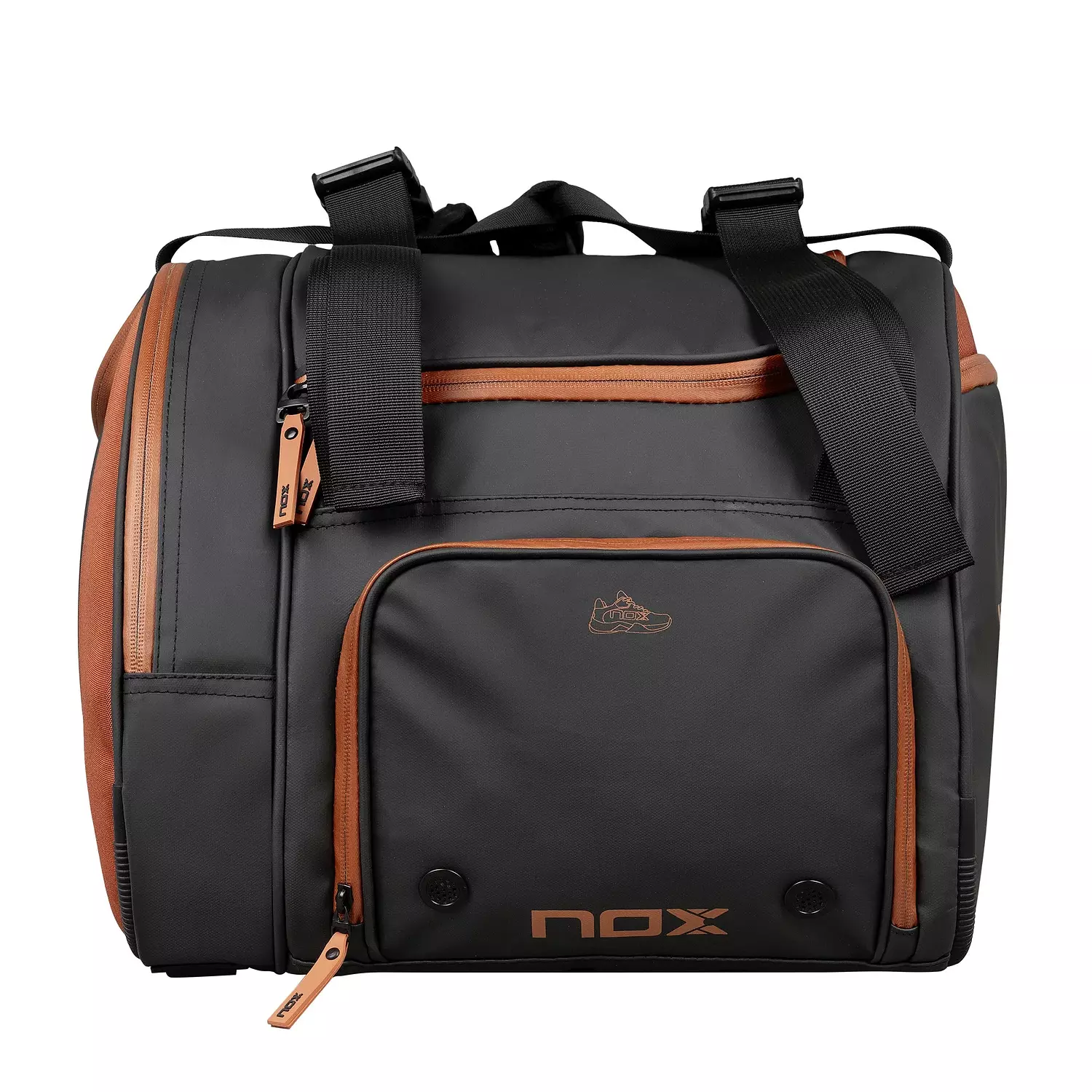 Nox Luxury Open Padel Bag - Black-Brown 2025 4