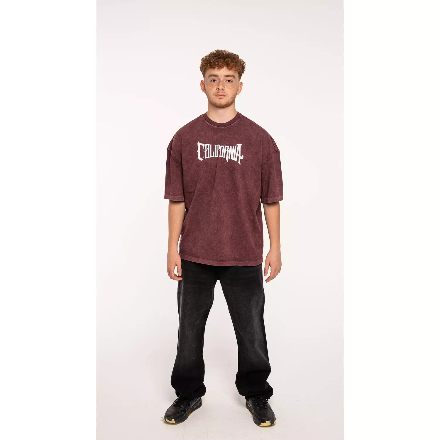 Callifornia unisex washed brown tee 3