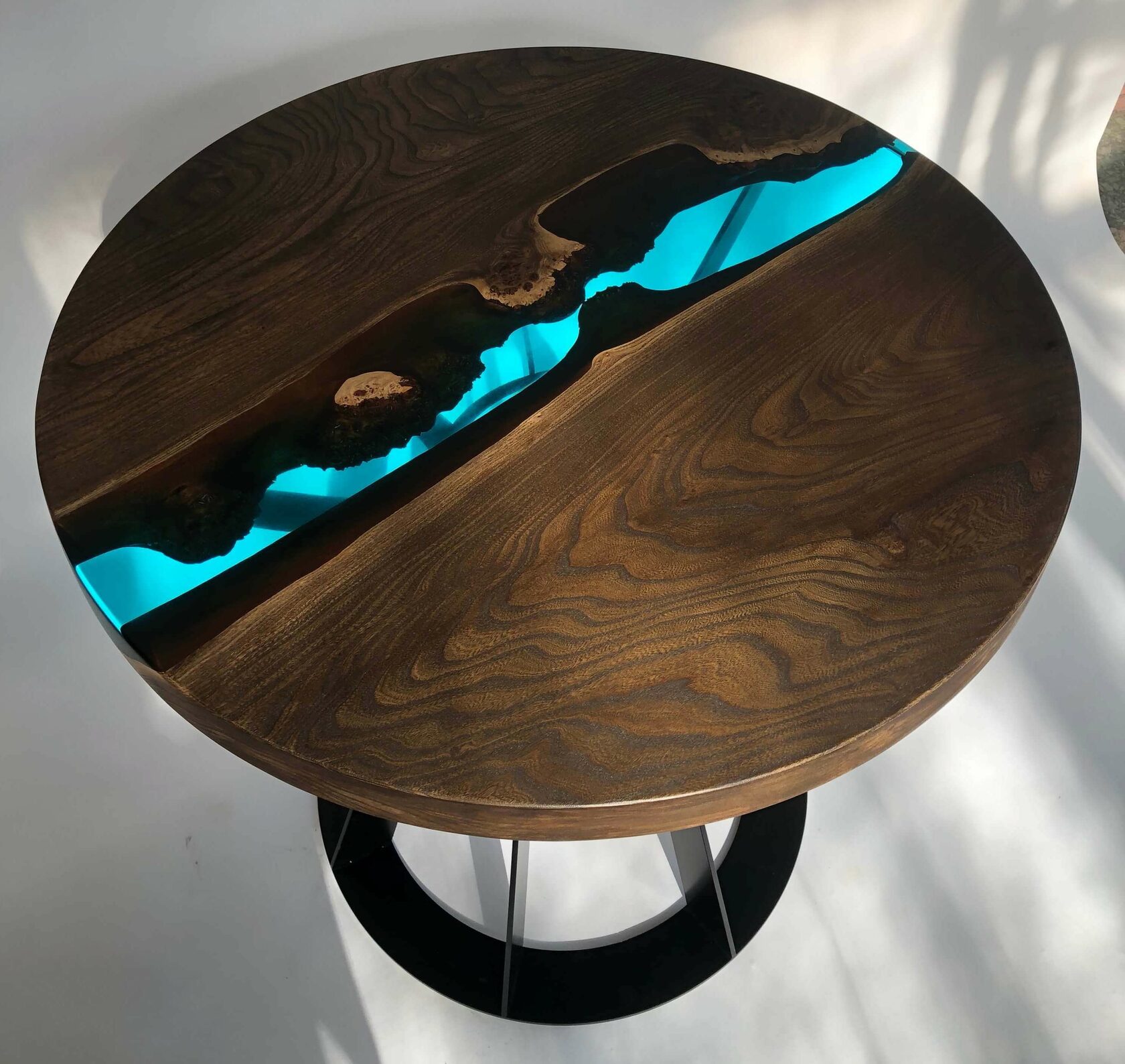 Wooden table hover image