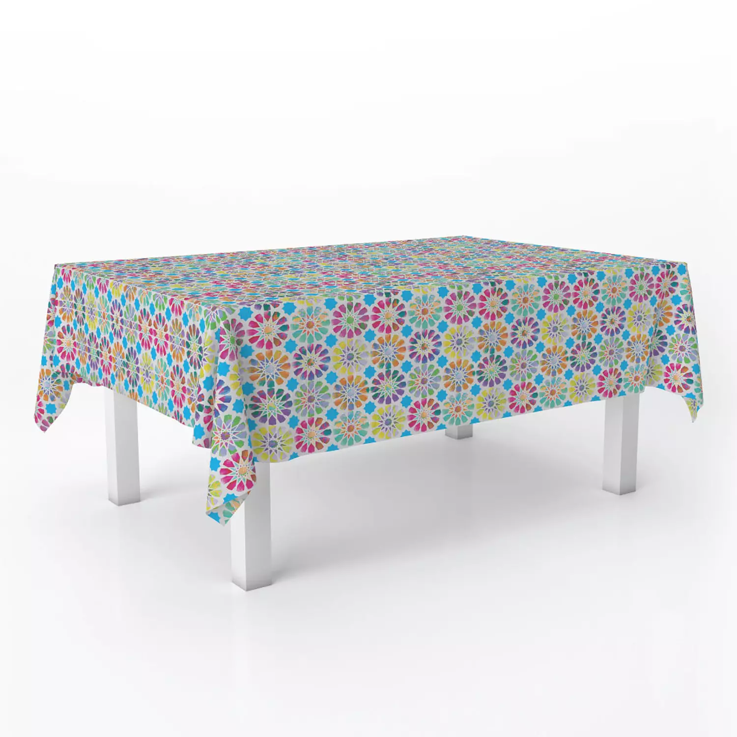 Technicolor Islamic Star Table Cover 2