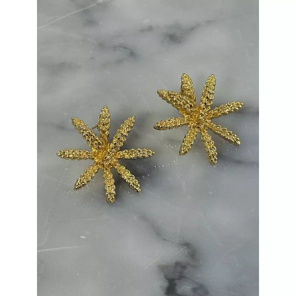 Star flower earings 