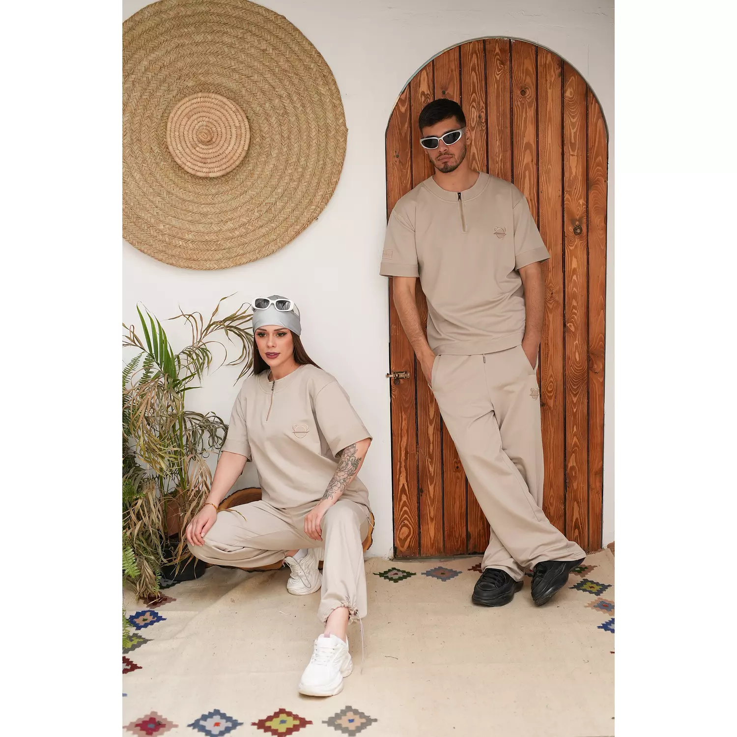 Beige unisex basic set    1