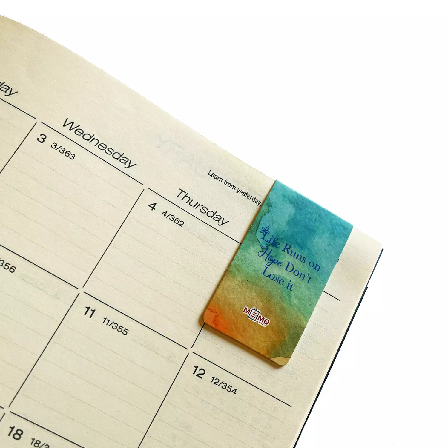 Memo Monthly Monitor 2024. Package  includes  : Monthly monitor ,Yearly Planner - 2 Magnetic bookmarks - 1 Stickers Sheet 3