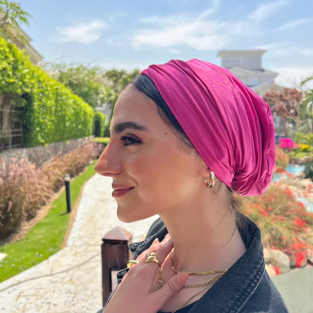 The hot pink turban