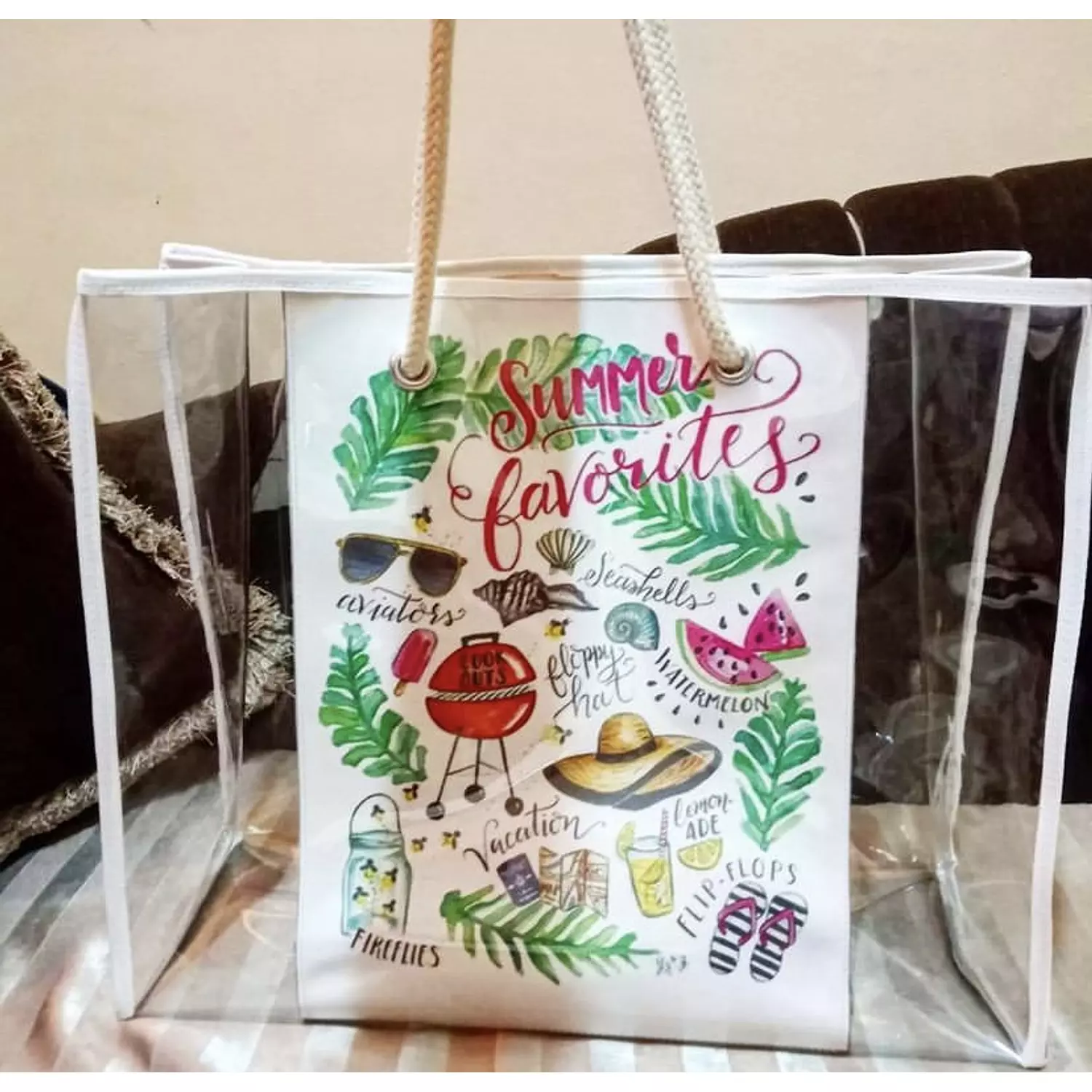 Summer Favorites Plastic Beach Bag (by order) hover image