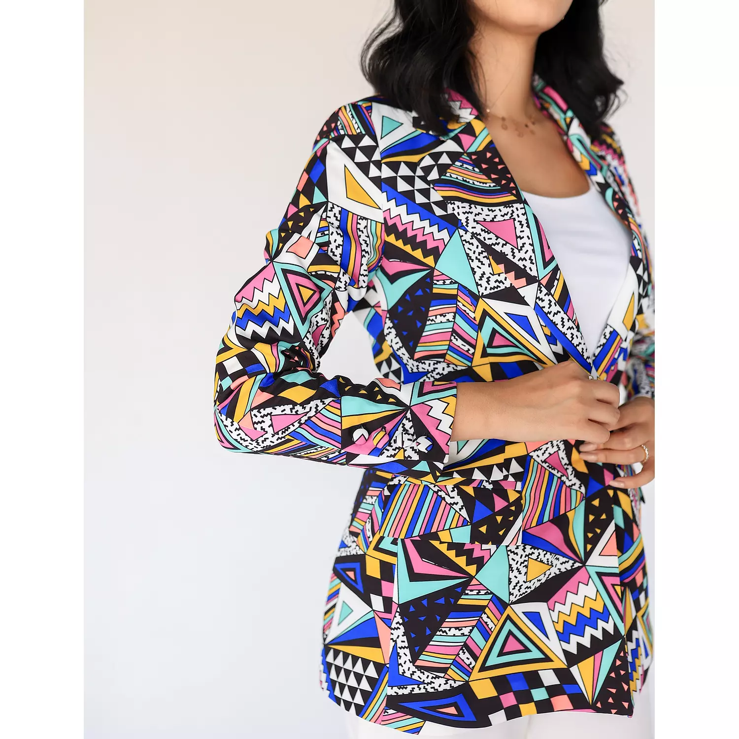 Aztec Printed Blazer 7