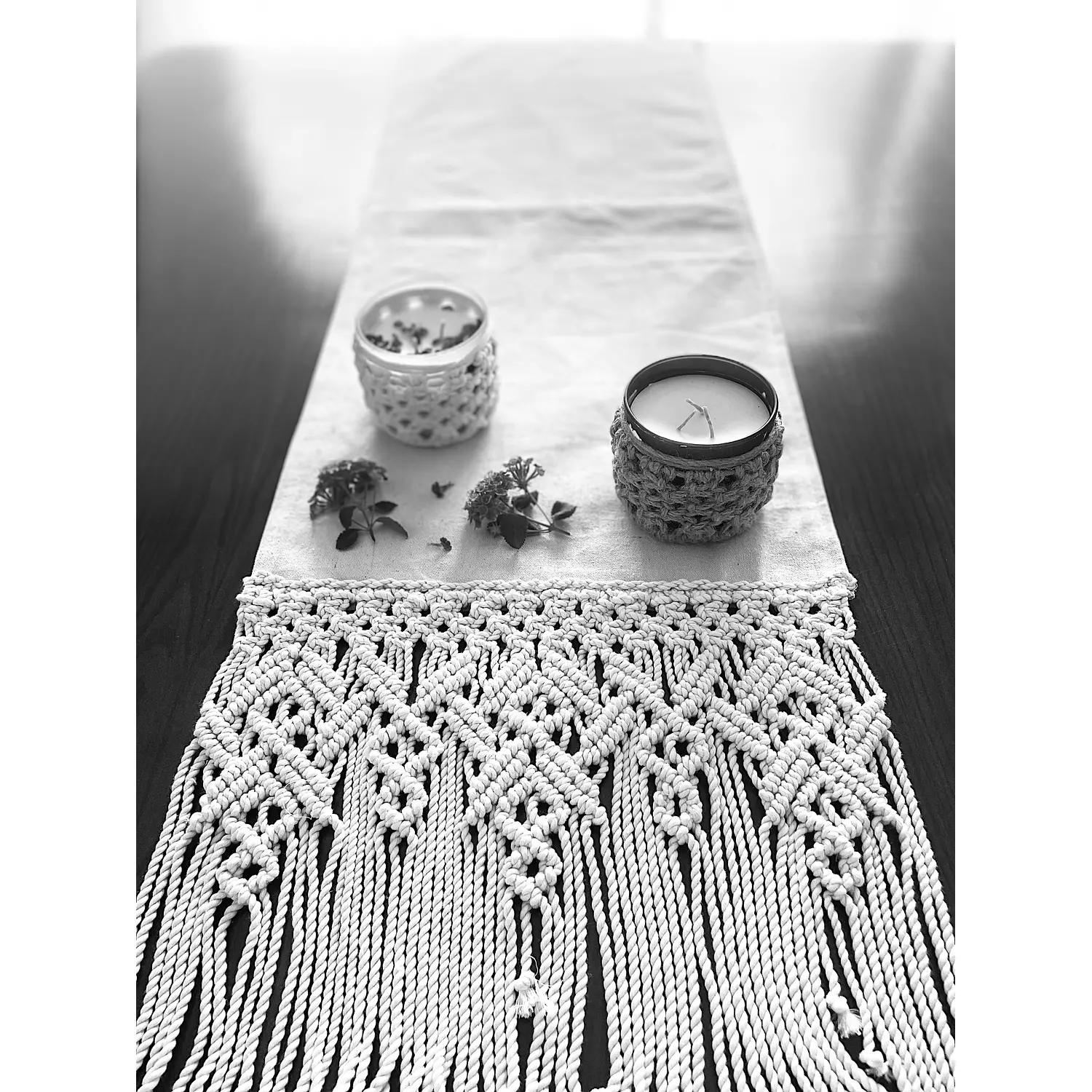 Aztec Macrame Table Runner 2