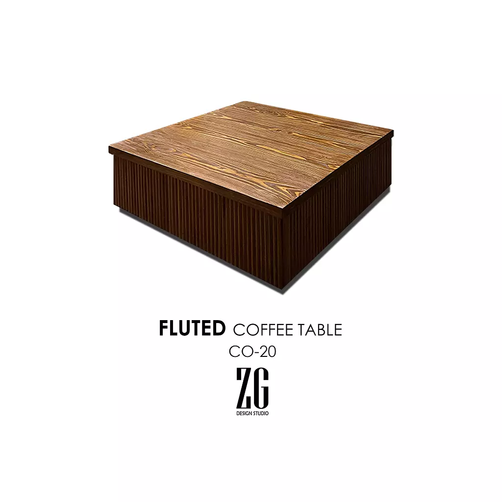 FLUTED COFFEE TABLE