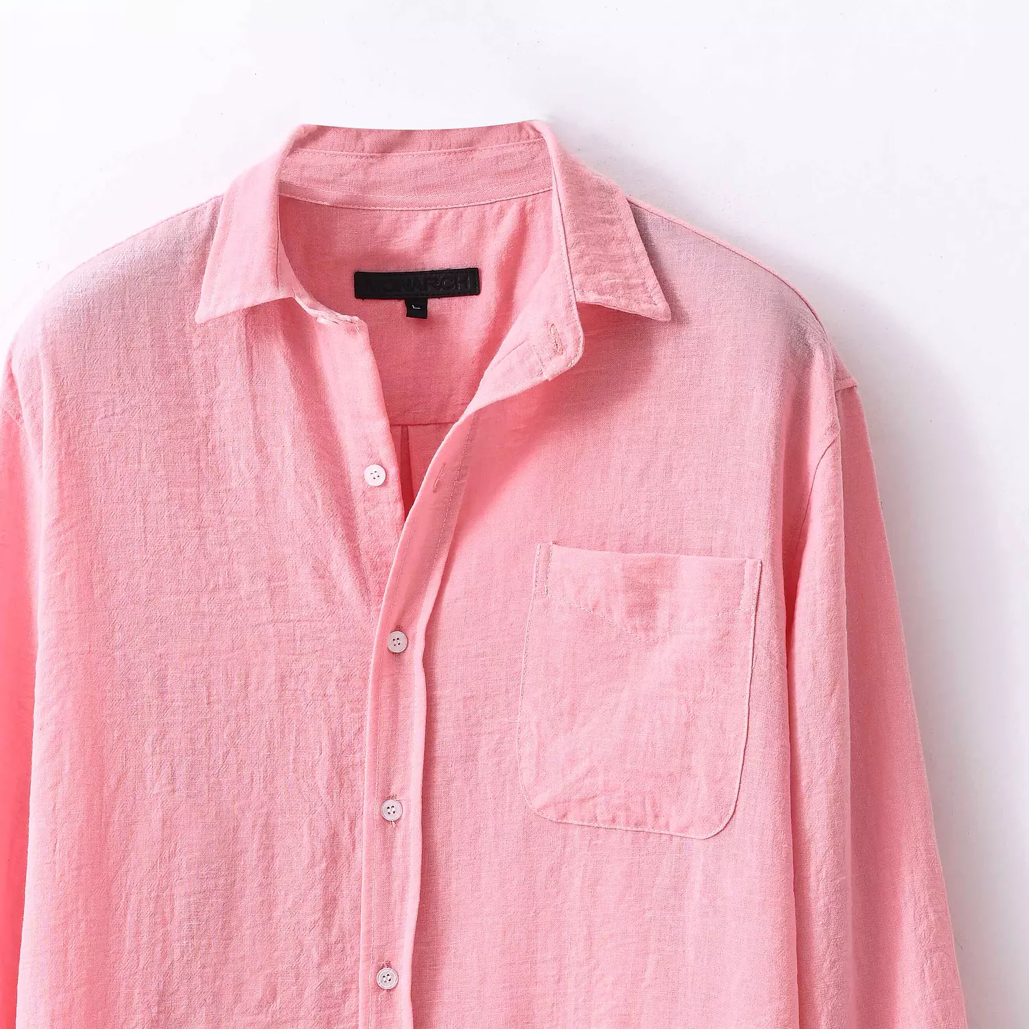 Pink Linen Shirt  8