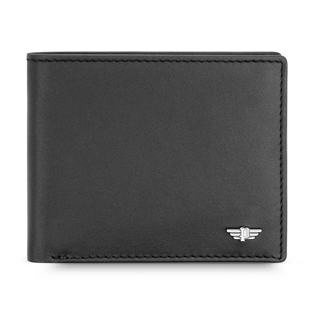 POLICE MEN WALLET GENUINE CALF LEATHER BLACK