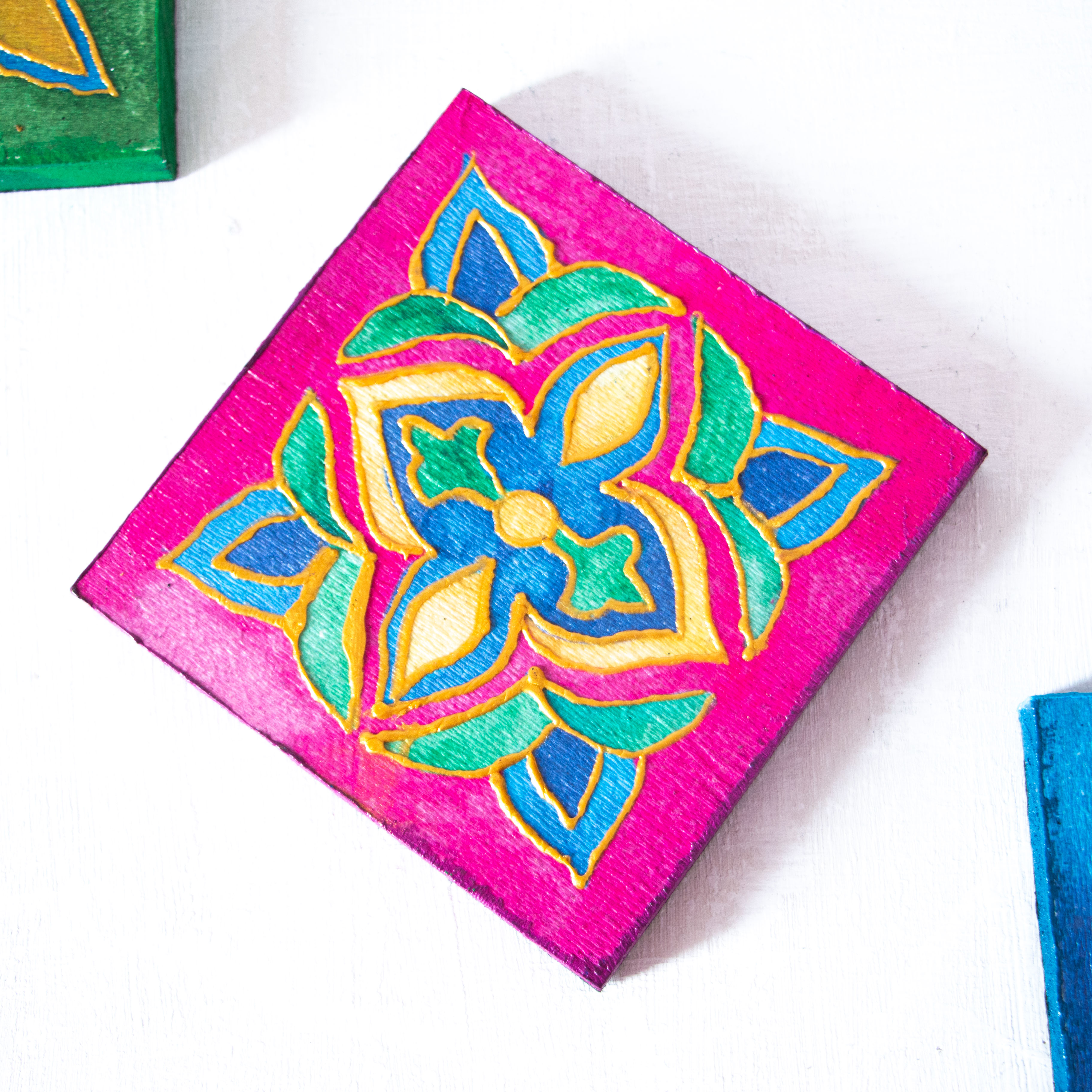 Arabic Blossom Coasters 4 pieces 1