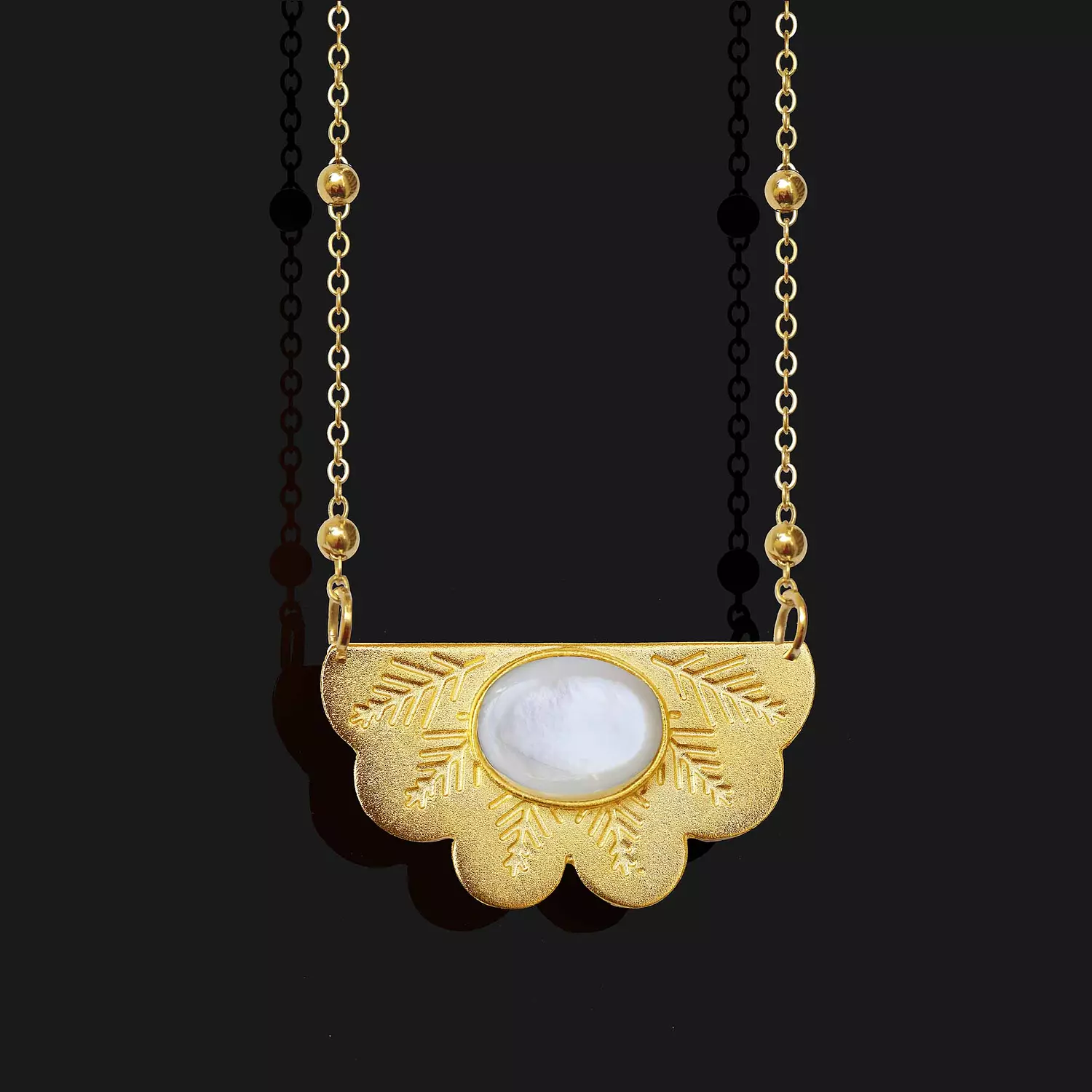 Egyptian fan necklace 1