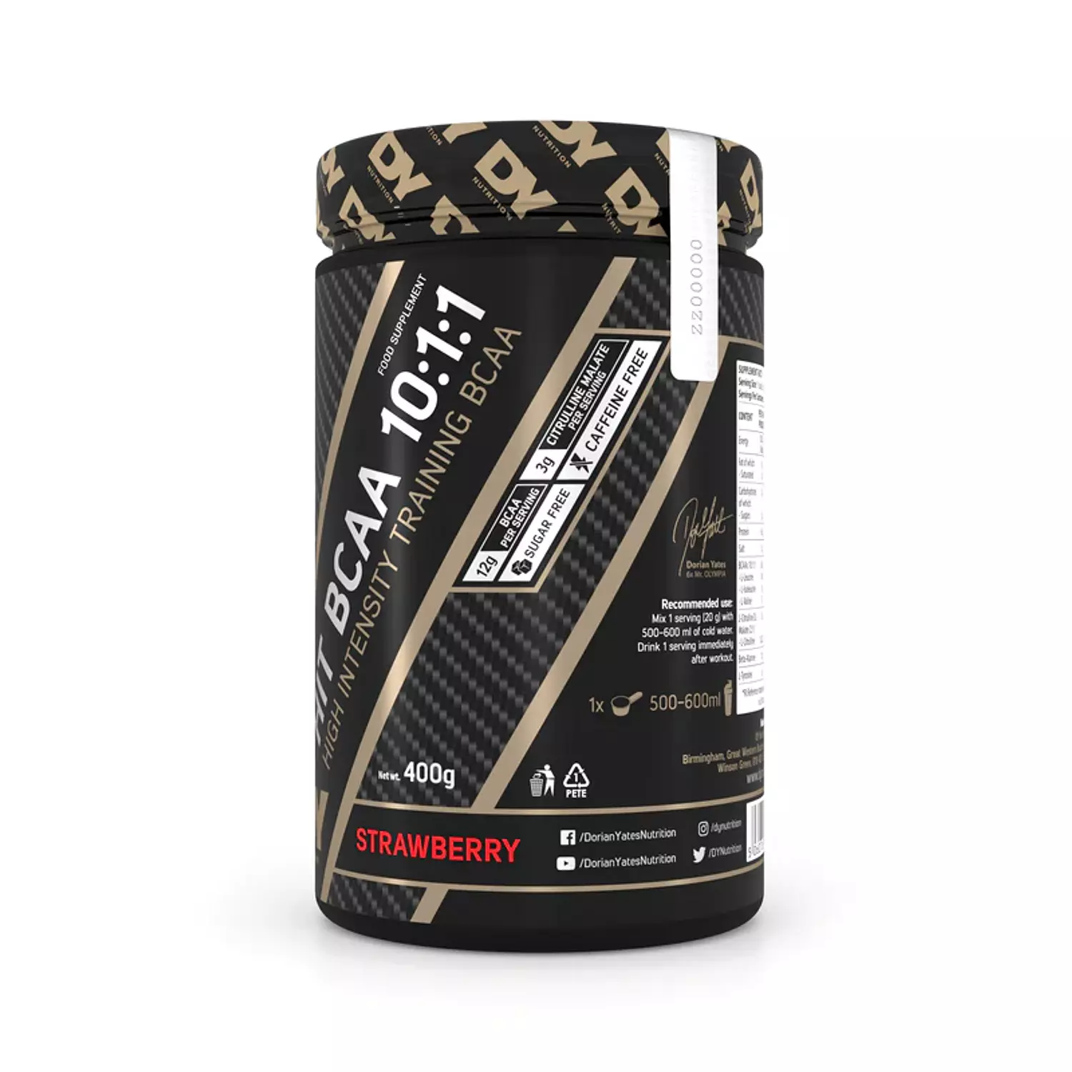 HIT BCAA 10:1:1 400g, 20 Servings / 40 scoops.  8